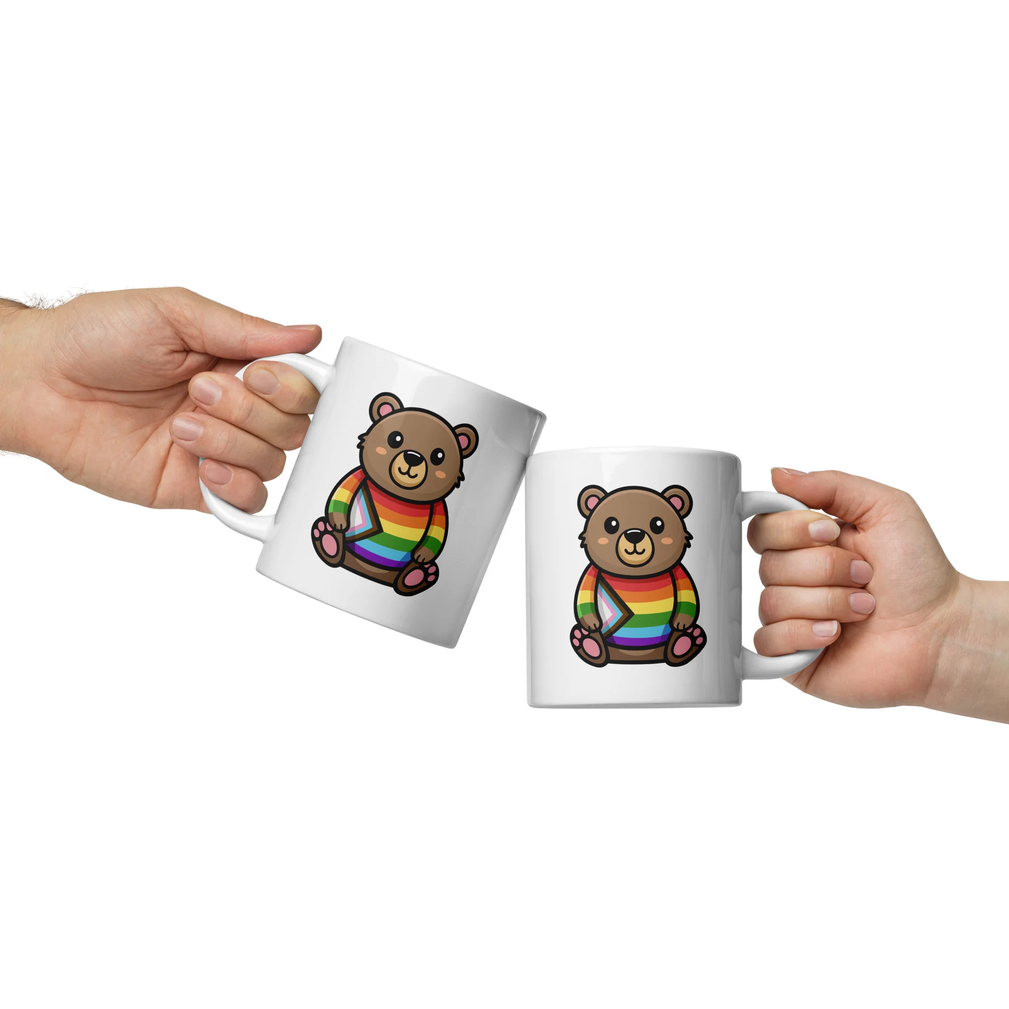 Progress Pride Bear Mug - Image 4