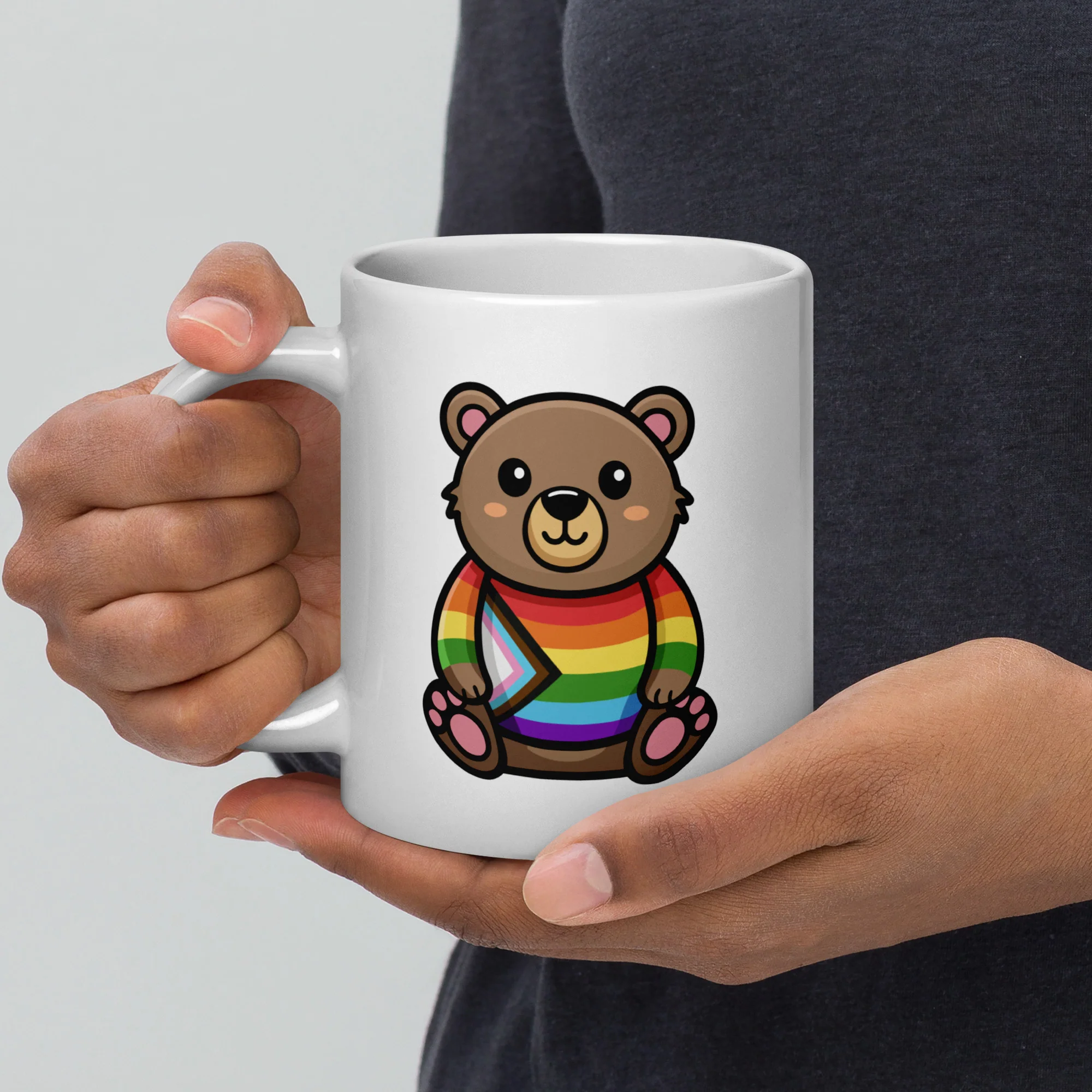 Progress Pride Bear Mug - Image 6