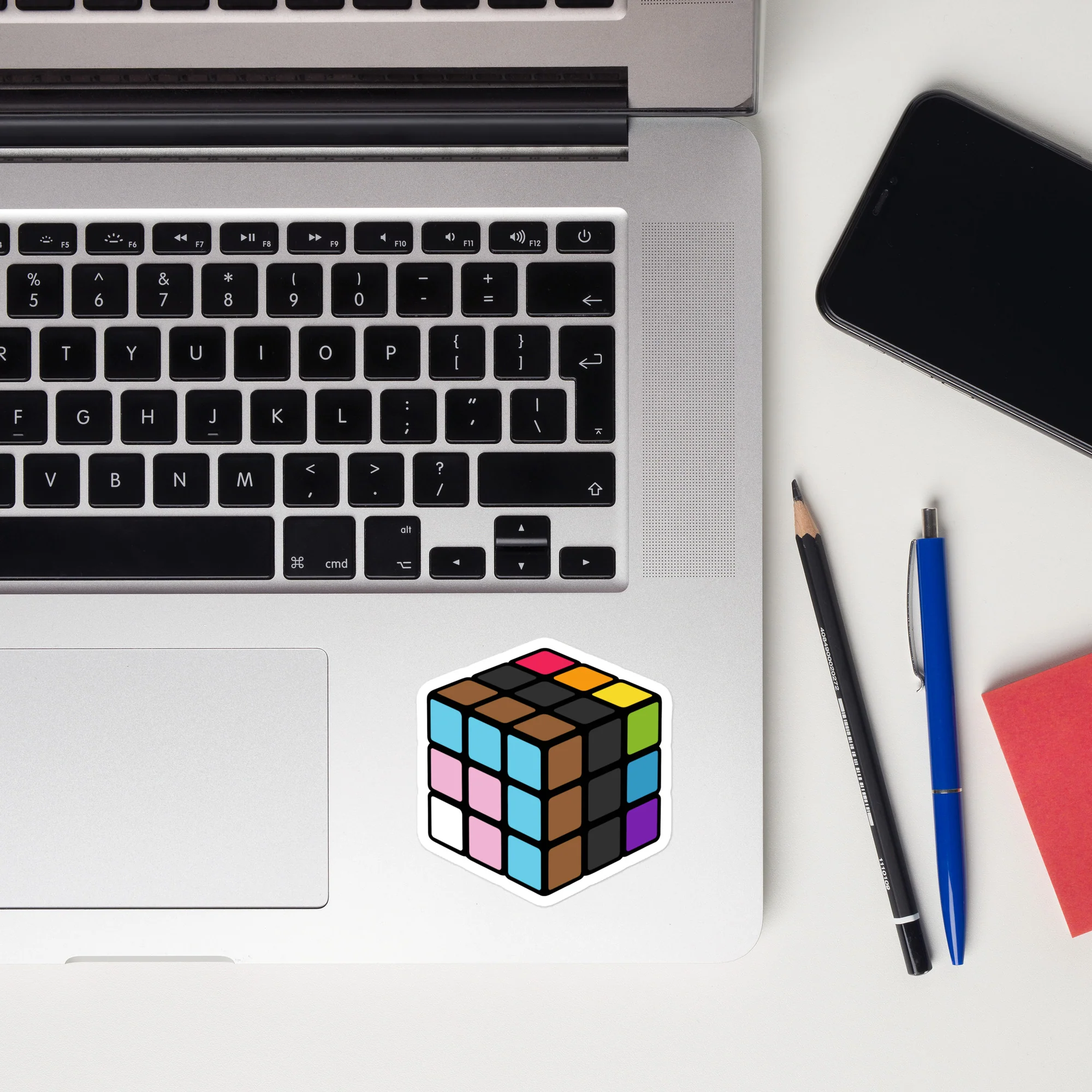 Progress Pride Flag Rubik’s Cube Sticker - Image 5