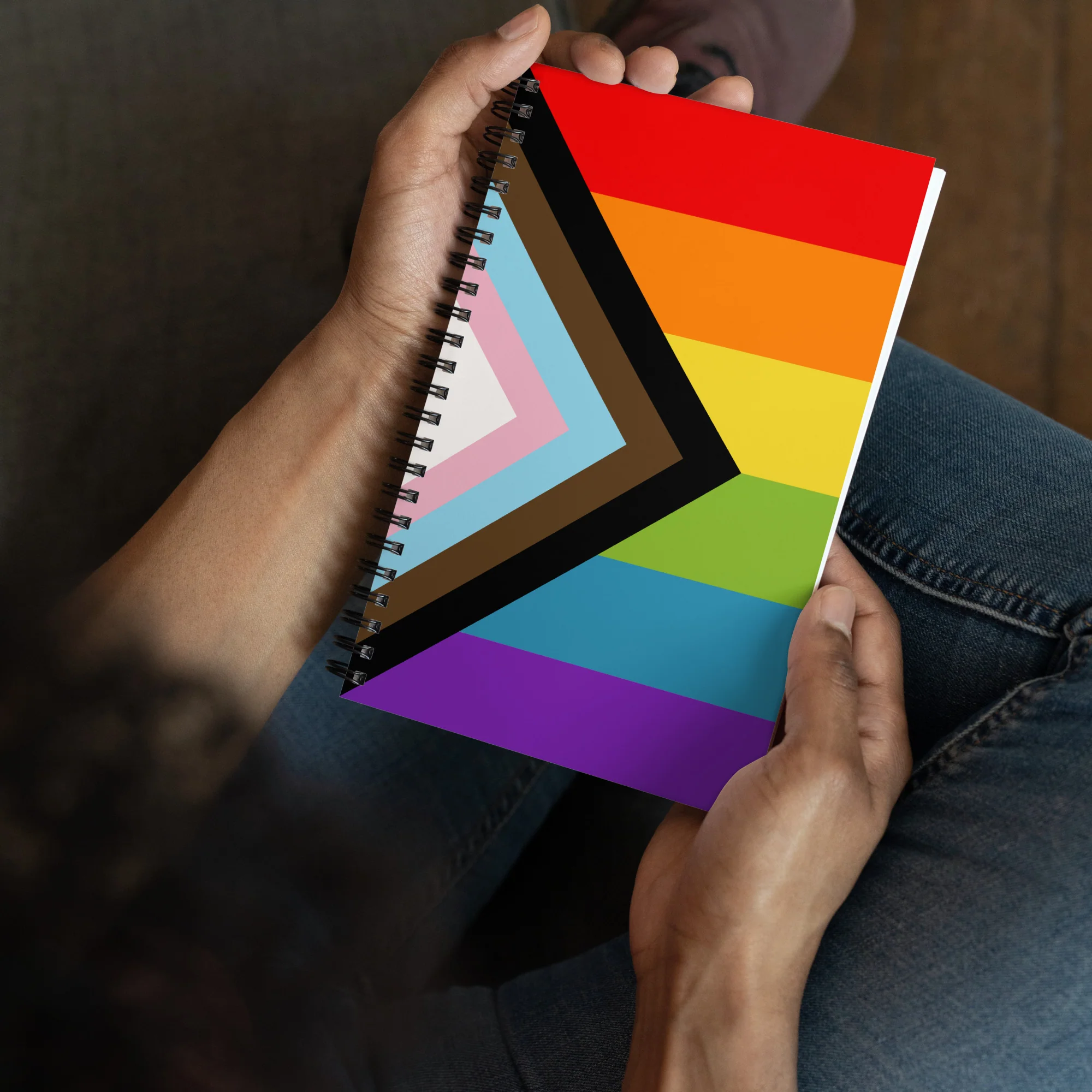 Progress Pride Flag Spiral Notebook - Image 3
