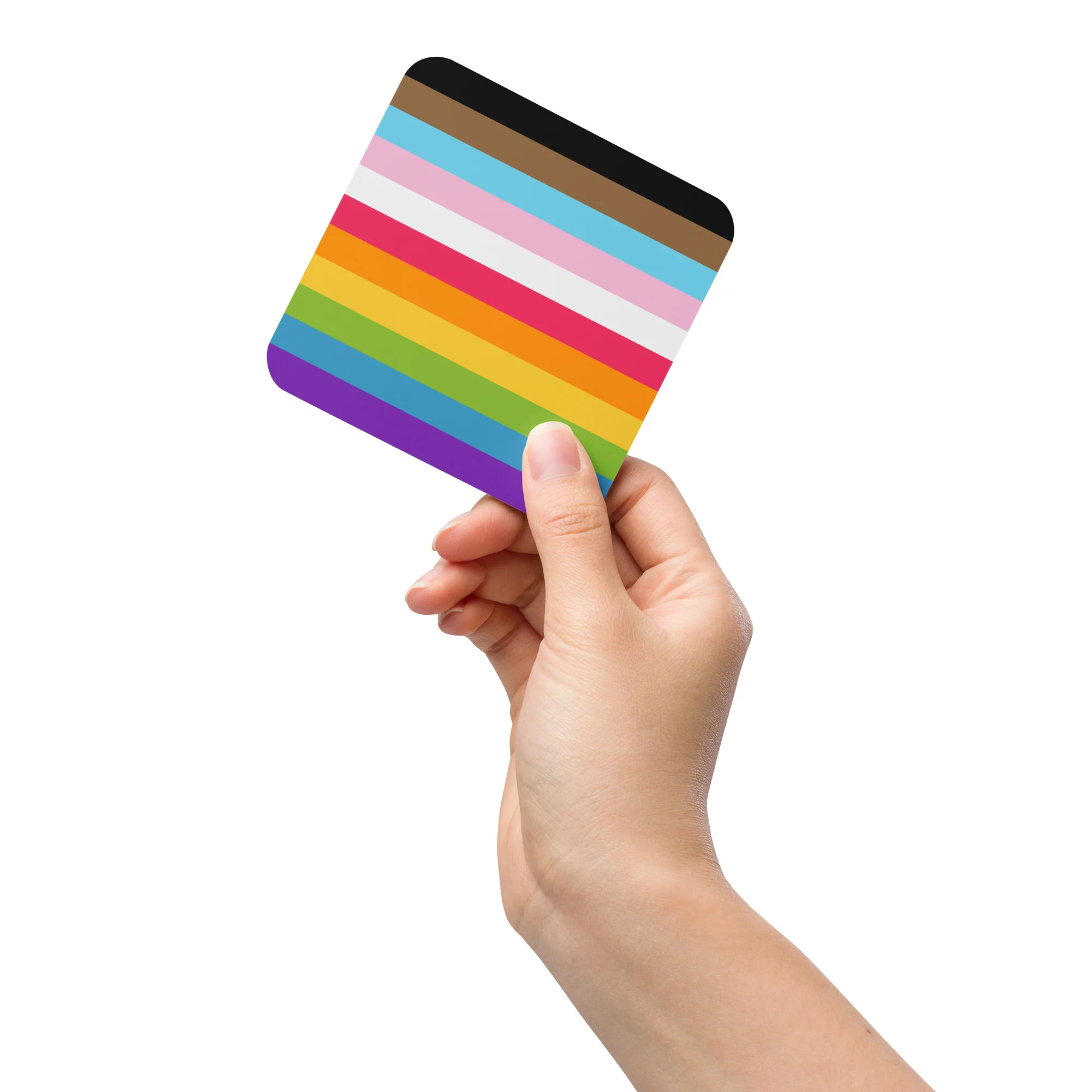 Progress Pride Flag Stripes Coaster - Image 5