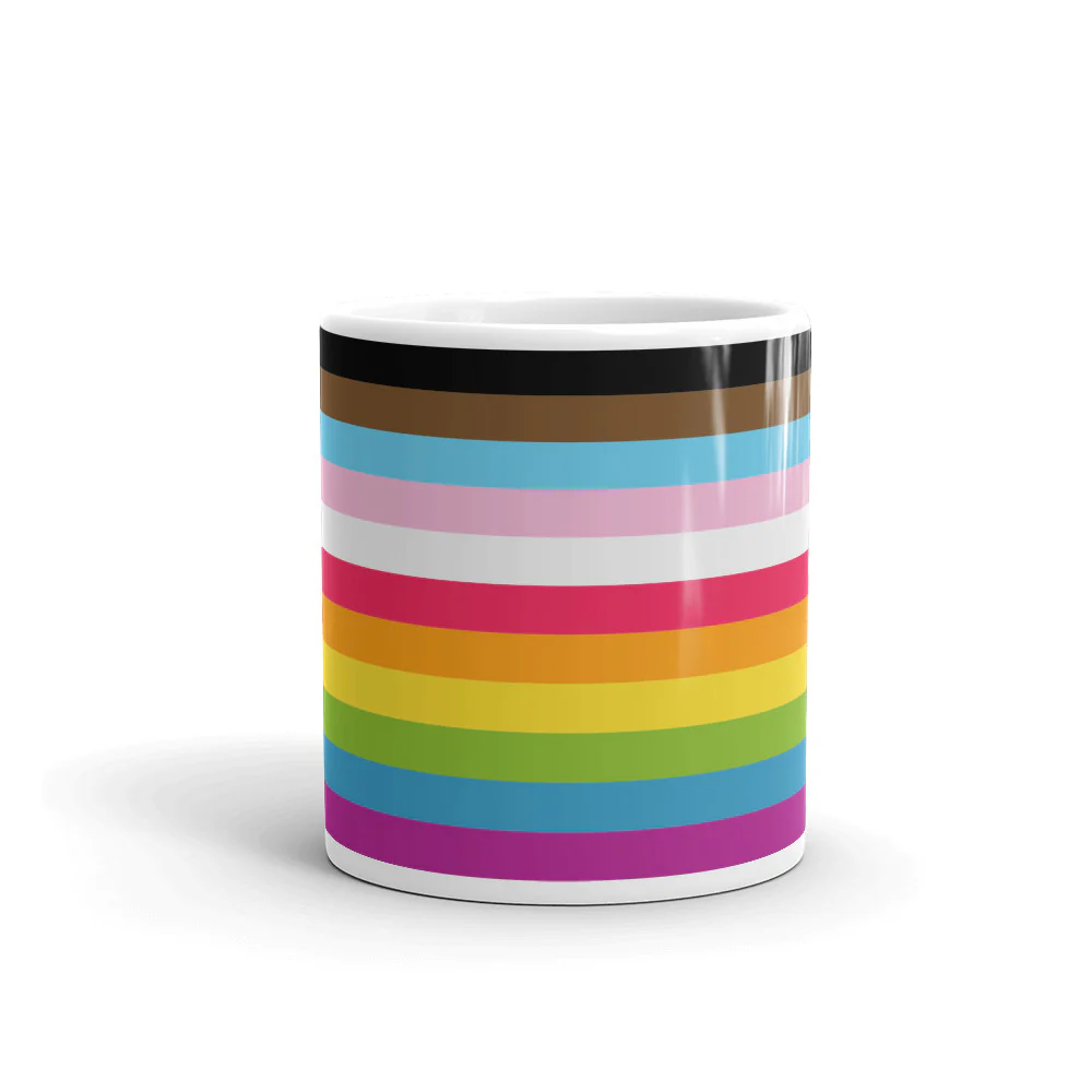 Progress Pride Flag Stripes Mug - Image 3