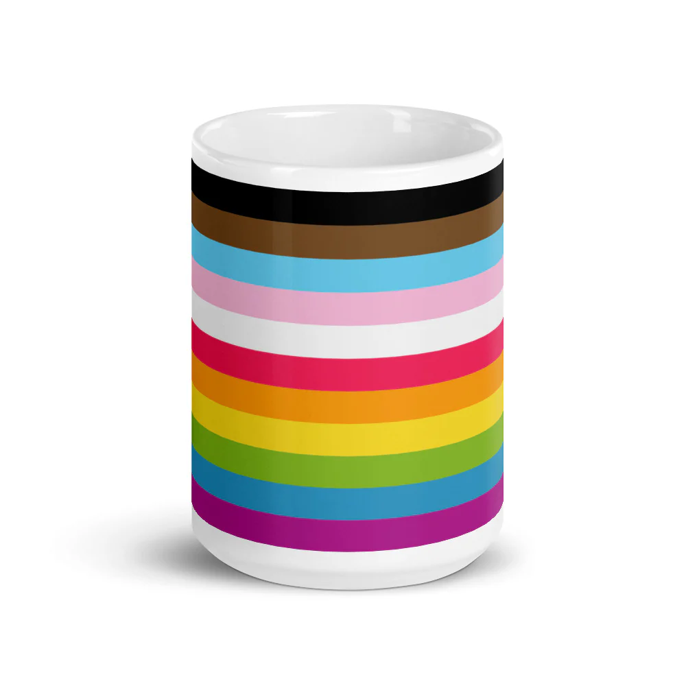 Progress Pride Flag Stripes Mug - Image 6