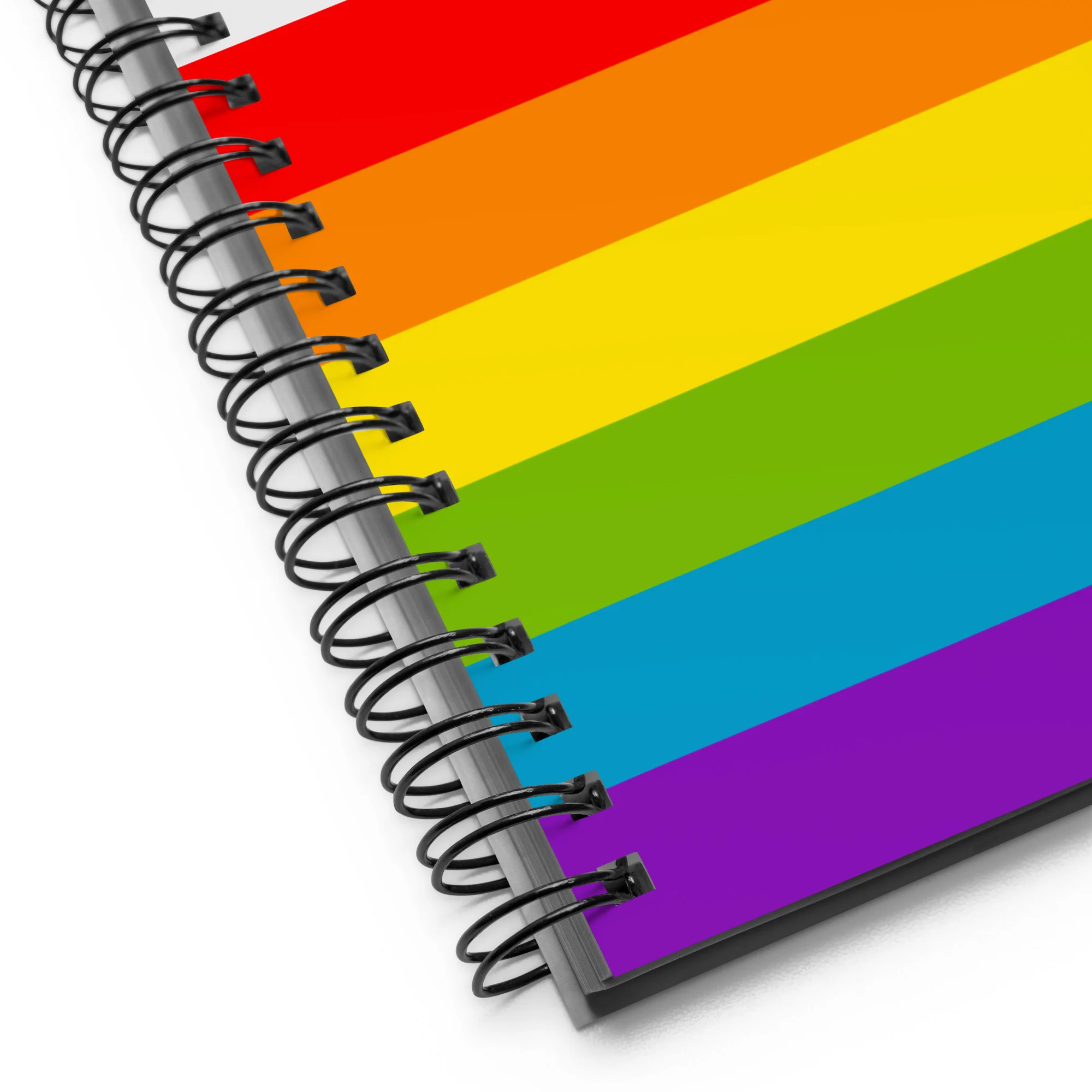 Progress Pride Flag Stripes Spiral Notebook - Image 8