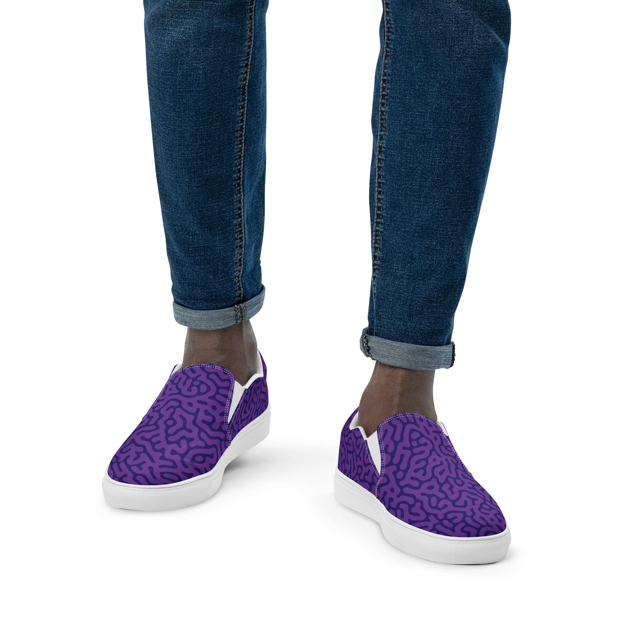 Purple Turing Pattern Slip-on Shoes (male sizes) - Image 3