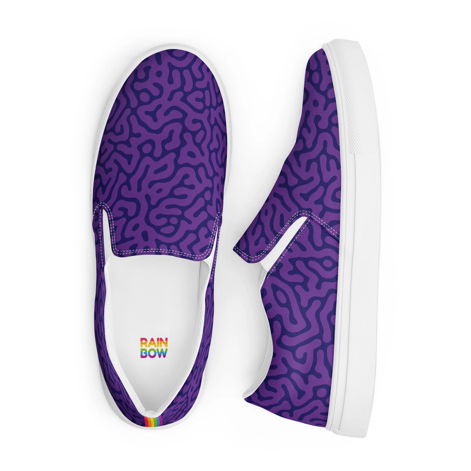 Purple Turing Pattern Slip-on Shoes (male sizes) - Image 5