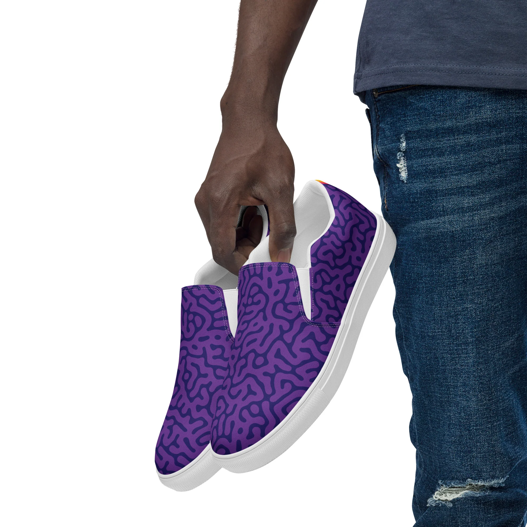 Purple Turing Pattern Slip-on Shoes (male sizes) - Image 7