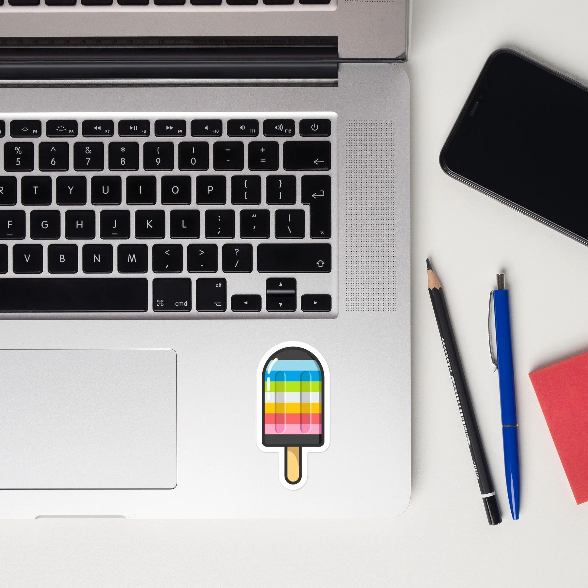 Queer Pride Flag Ice Pop Sticker - Image 2