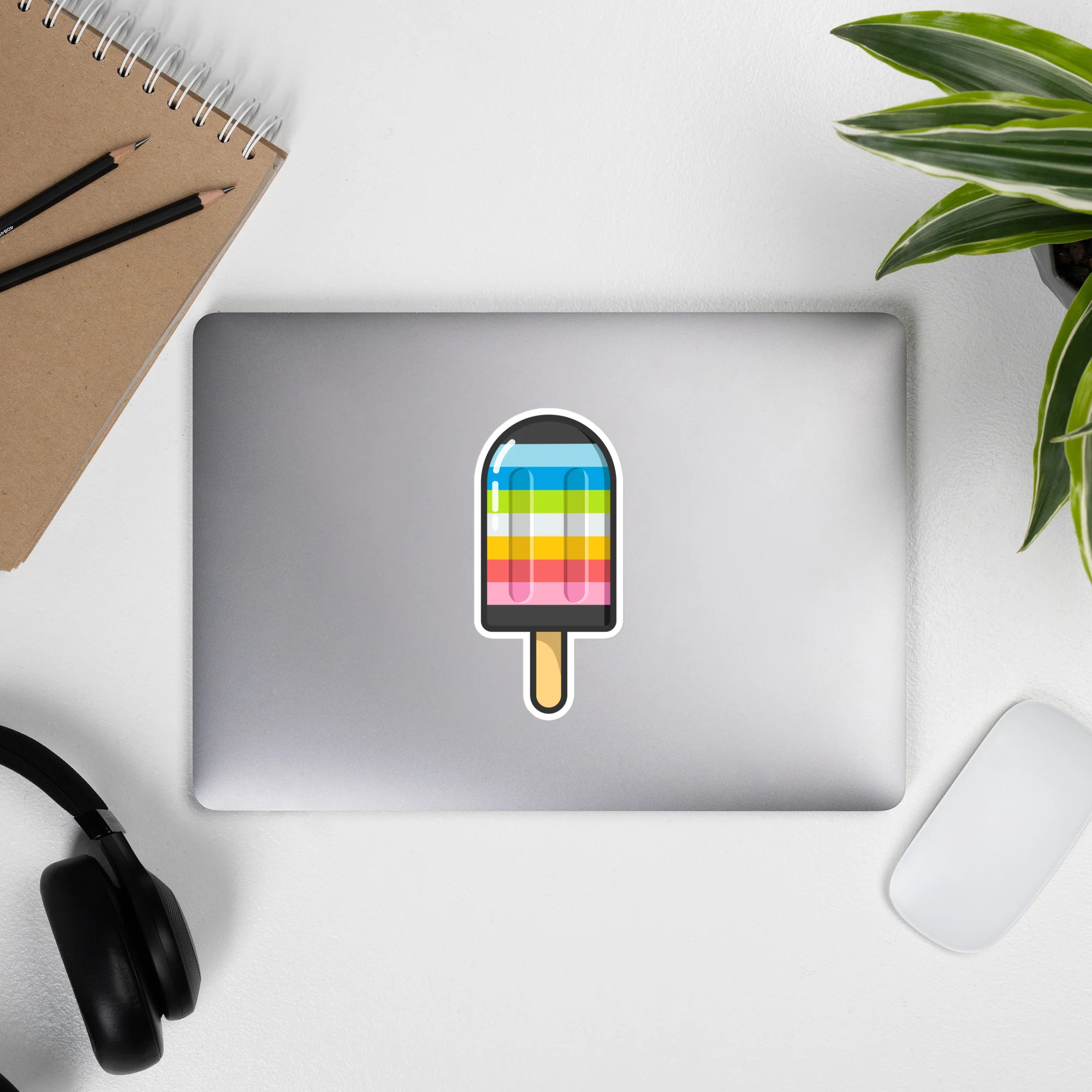 Queer Pride Flag Ice Pop Sticker - Image 6