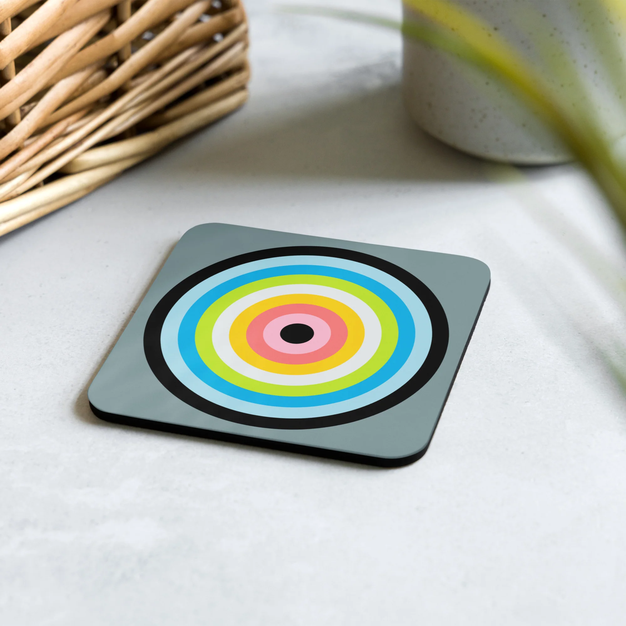 Queer Pride Flag Roundel Coaster - Image 2