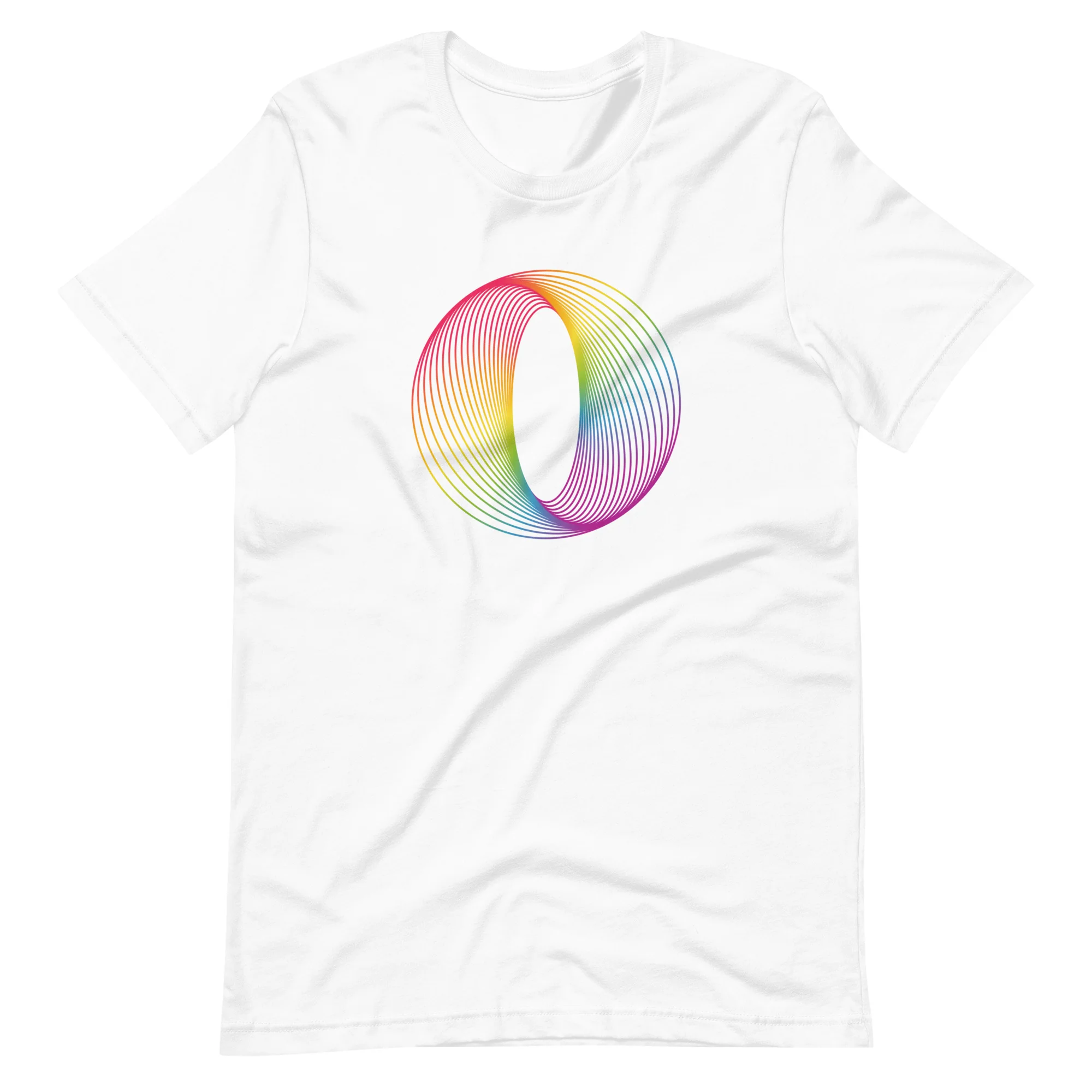 Rainbow Abstract Line Art T-Shirt - Image 10