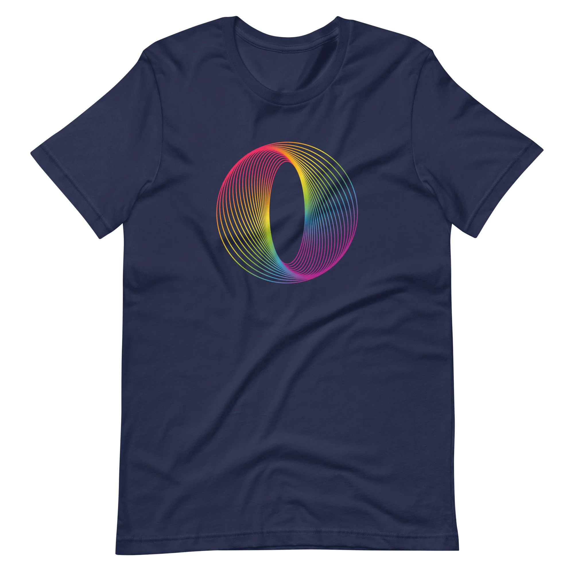 Rainbow Abstract Line Art T-Shirt - Image 5
