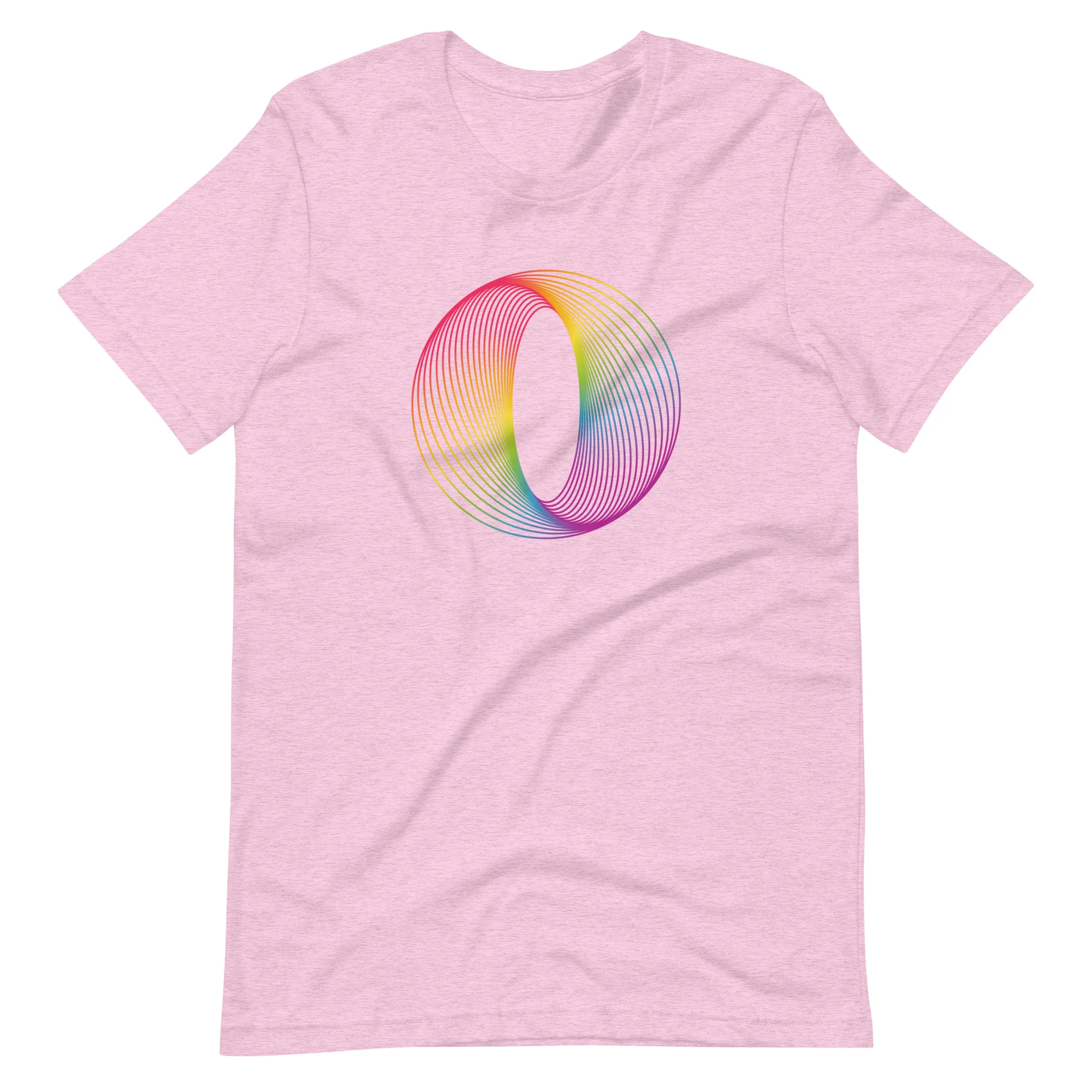Rainbow Abstract Line Art T-Shirt - Image 7