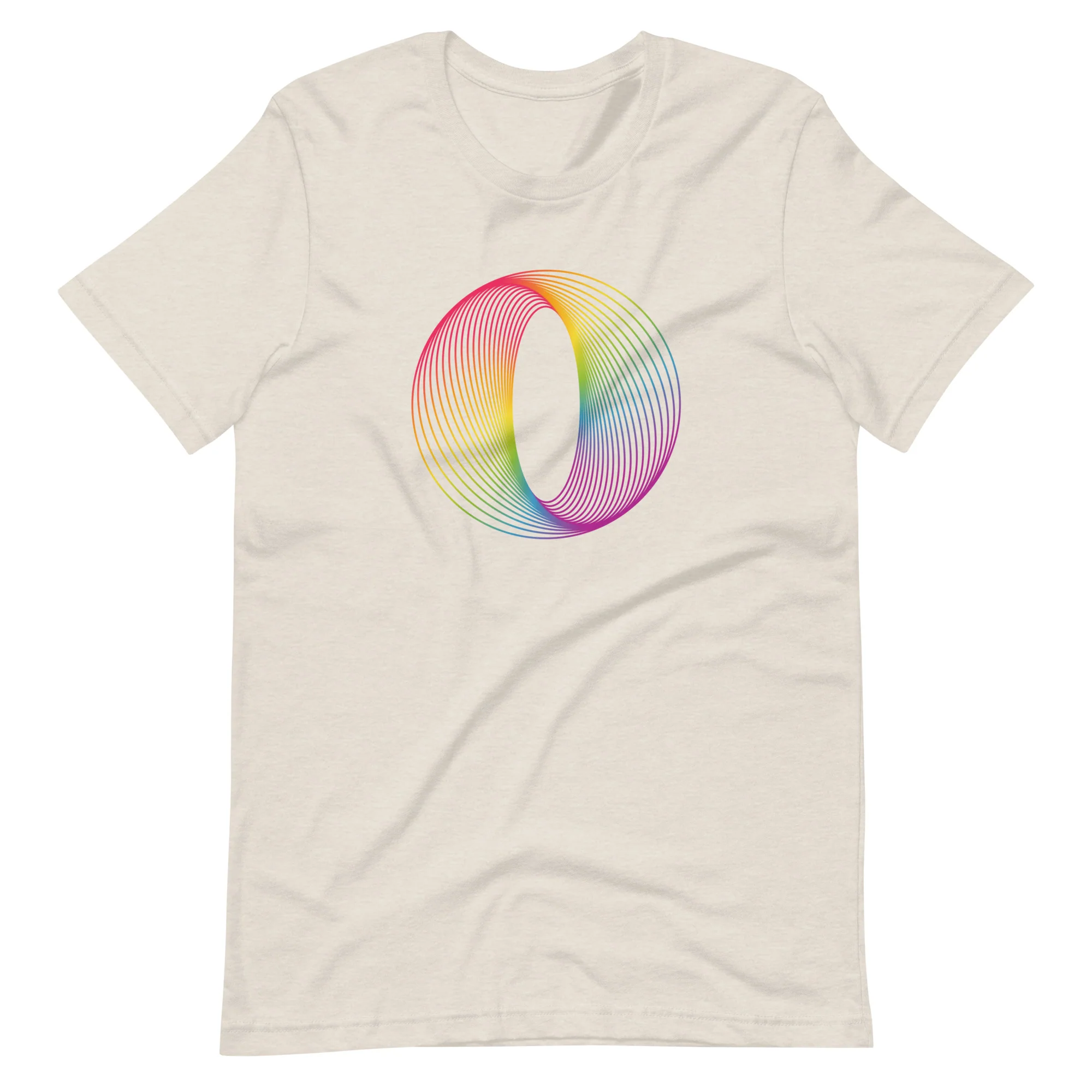 Rainbow Abstract Line Art T-Shirt - Image 9