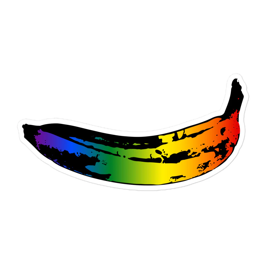 Rainbow Pride Banana Sticker
