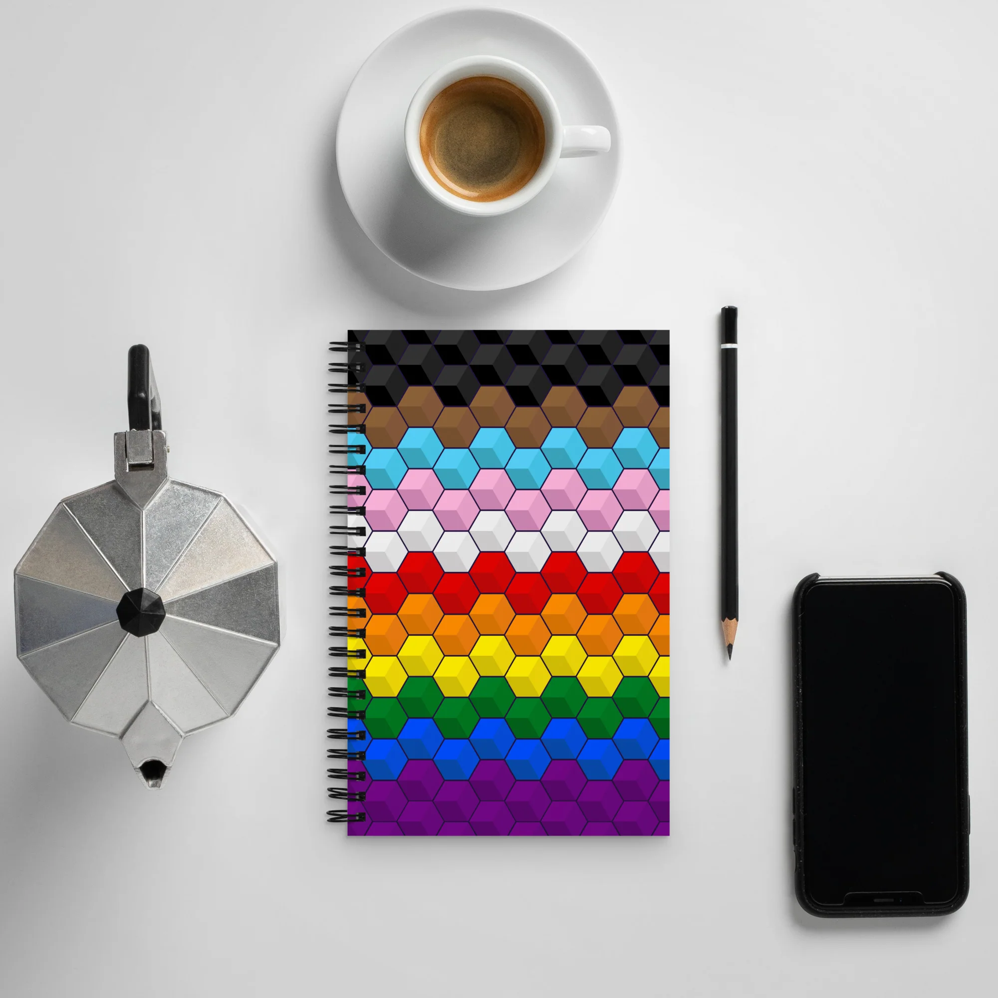 Rainbow Pride Blocks Notebook - Image 4