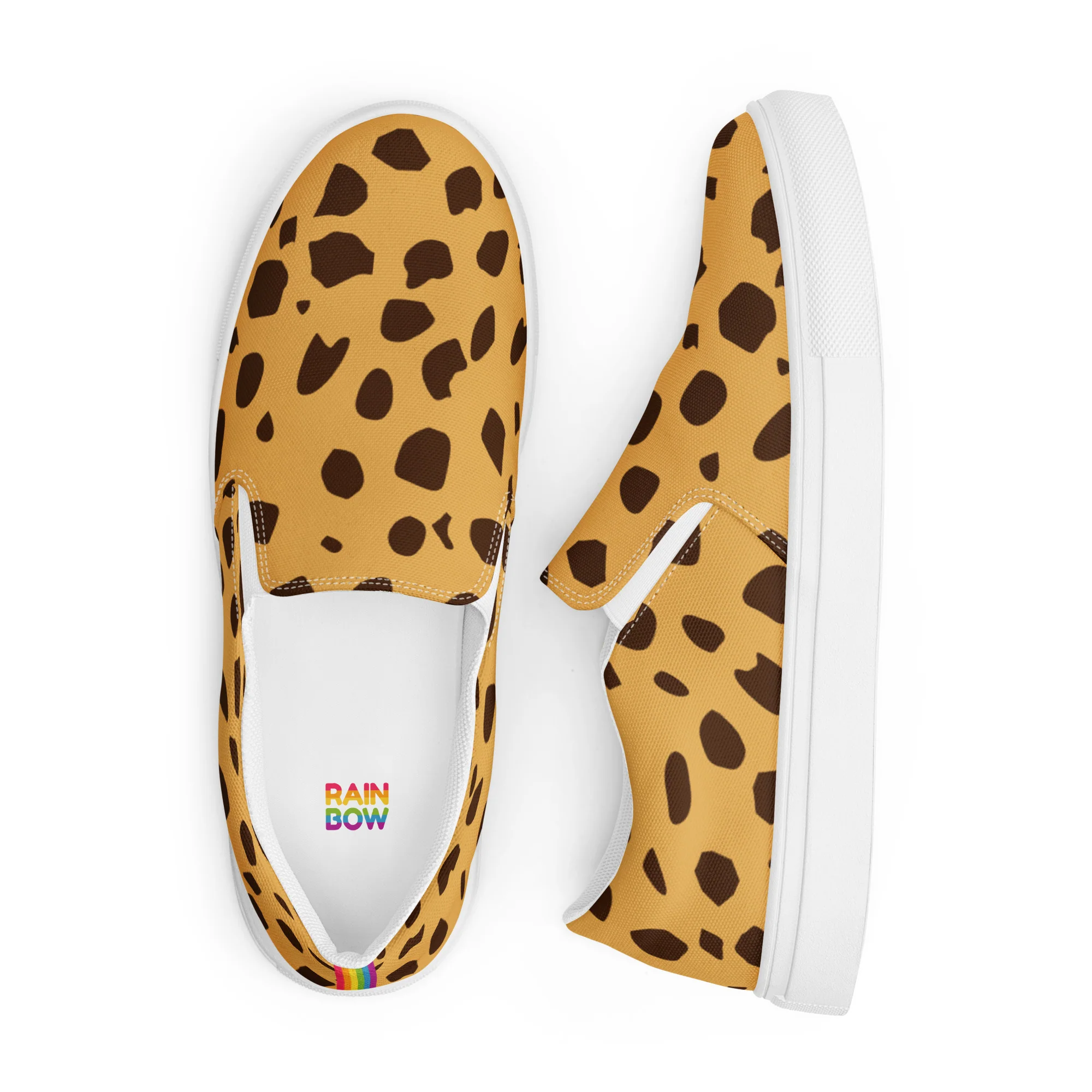 Rainbow Cheetah Print Slip-on Shoes (male sizes) - Image 5