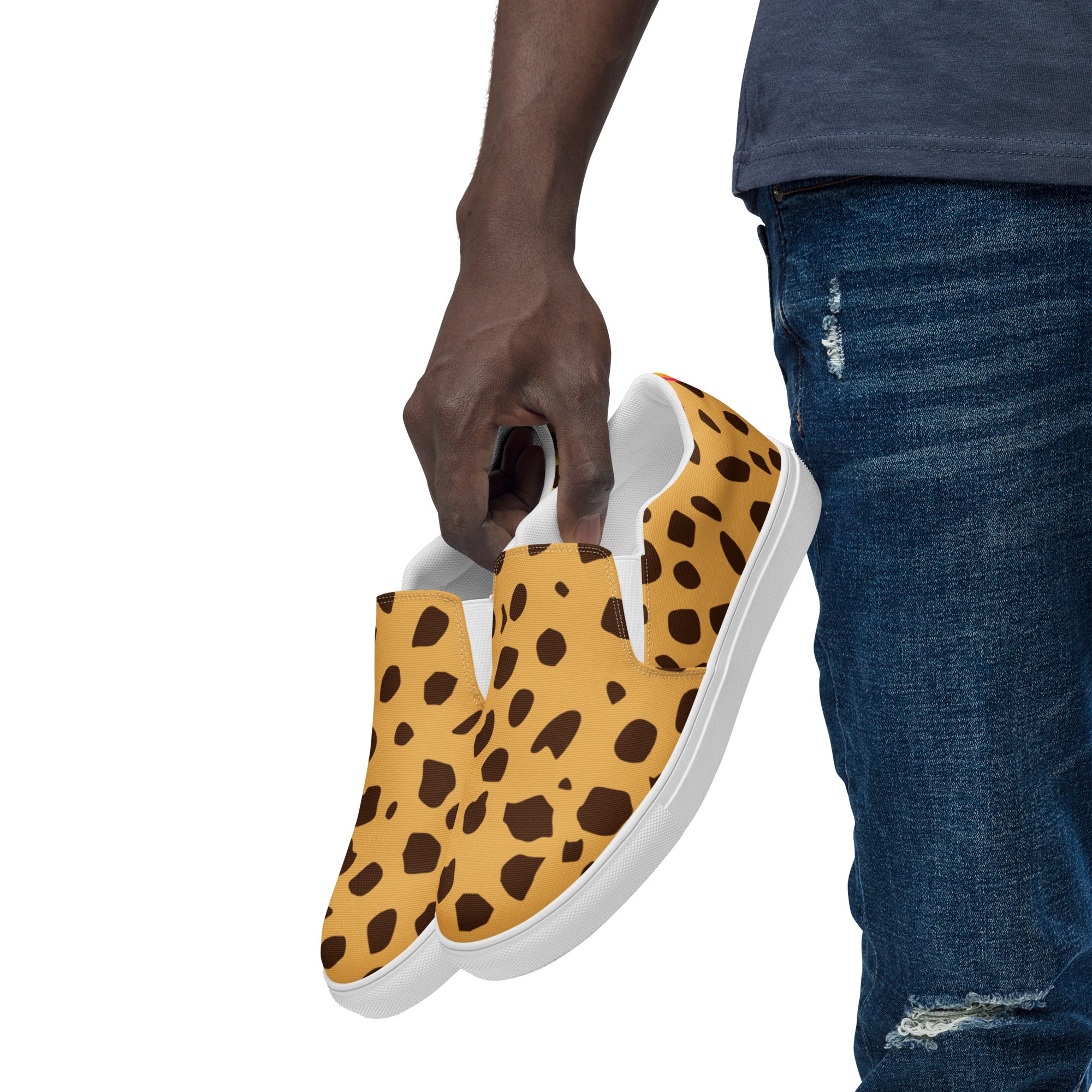 Rainbow Cheetah Print Slip-on Shoes (male sizes) - Image 6