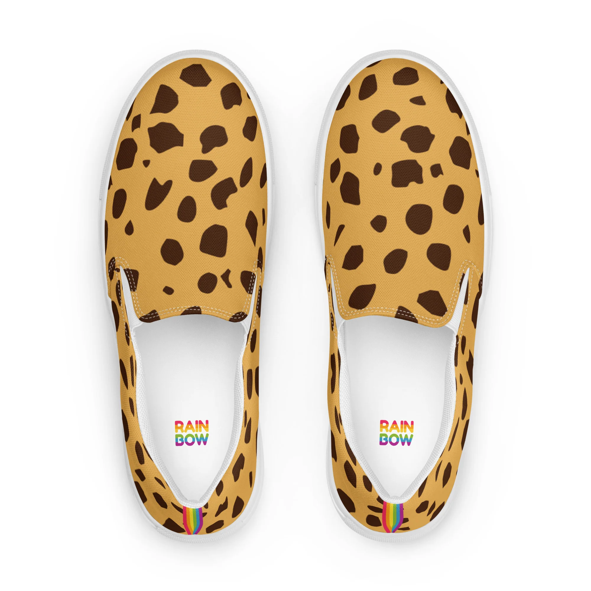Rainbow Cheetah Print Slip-on Shoes (male sizes) - Image 8