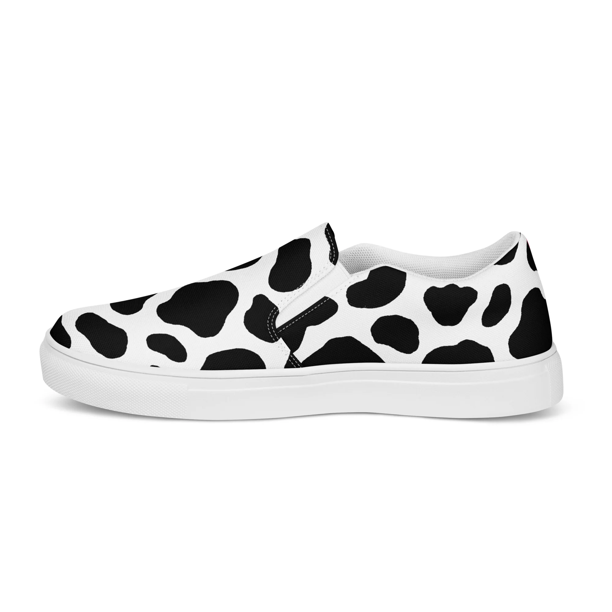 Rainbow Cow Print Slip-on Canvas Shoes (male sizes) - Image 6