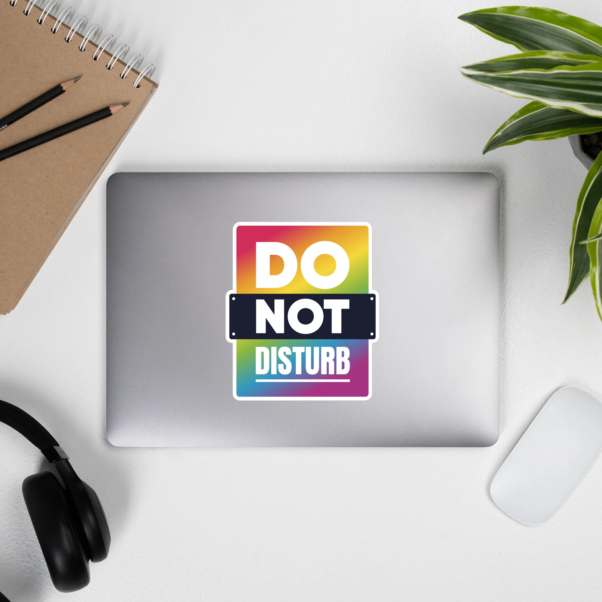 Rainbow Do Not Disturb Sticker - Image 5