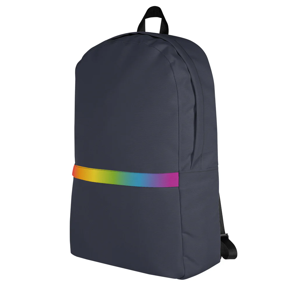 Rainbow Gradient Stripe Backpack