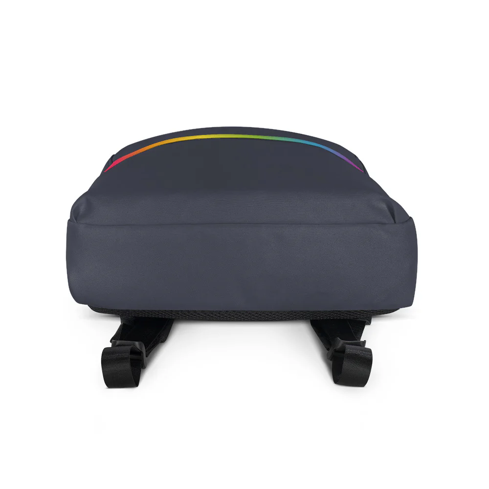 Rainbow Gradient Stripe Backpack - Image 10