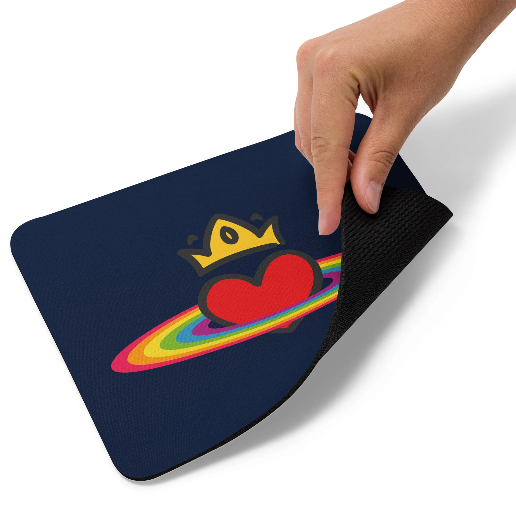 Rainbow Halo and Heart Mouse Pad/Mouse Mat - Image 3