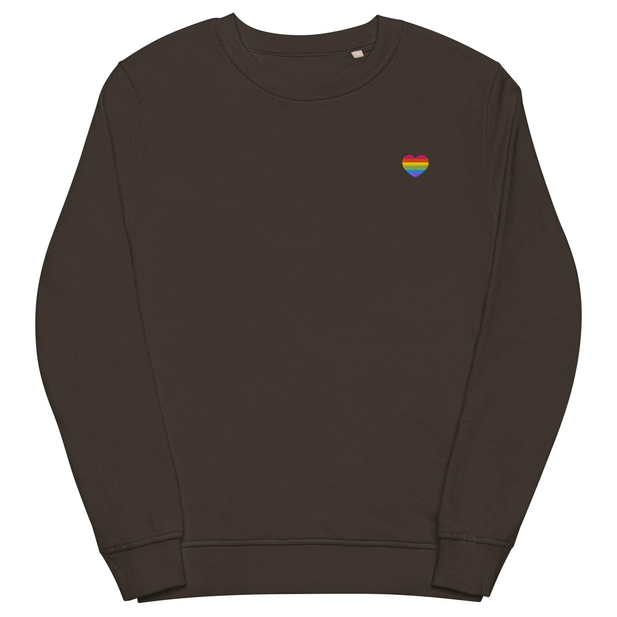 Rainbow Heart Embroidered Organic Sweatshirt - Image 10