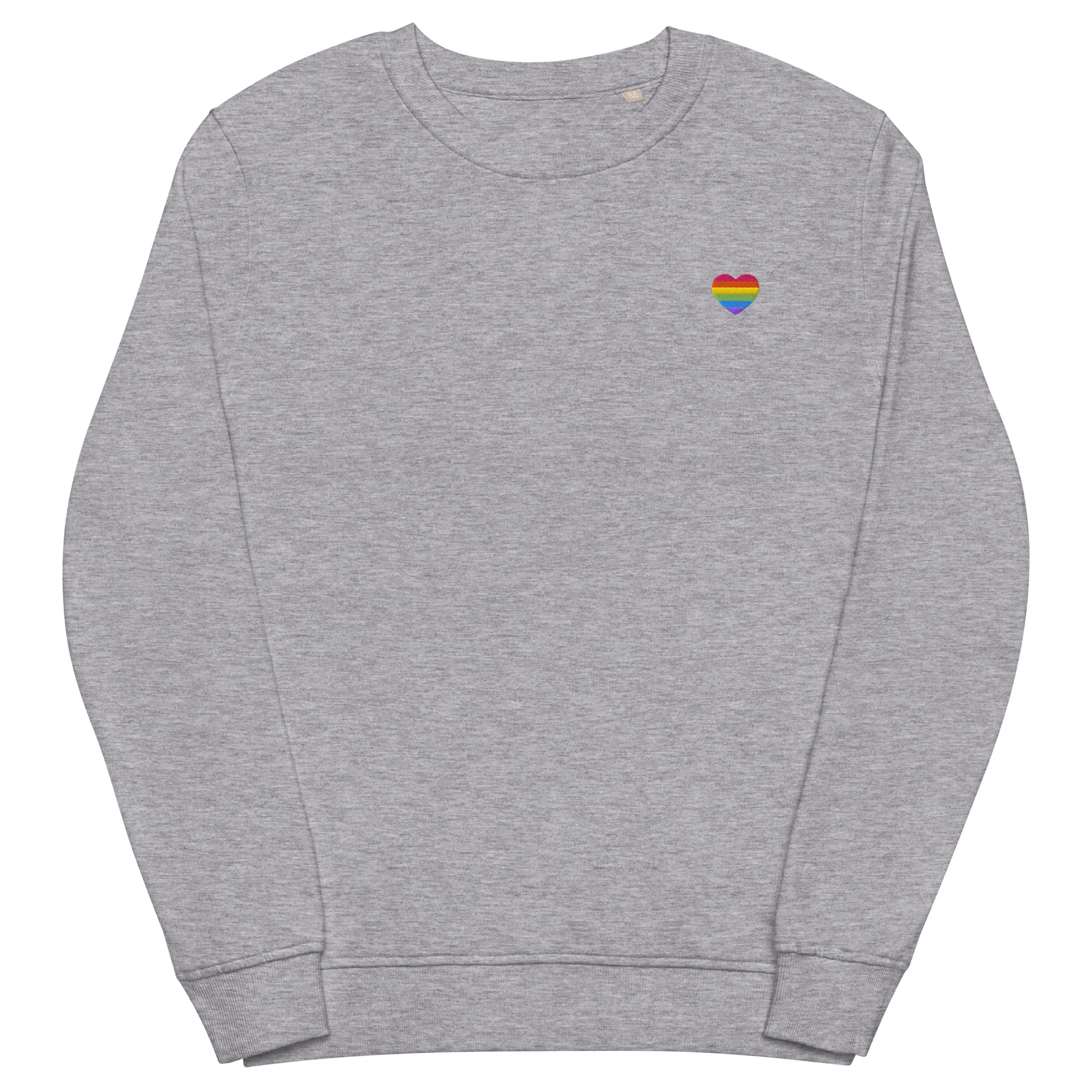Rainbow Heart Embroidered Organic Sweatshirt - Image 17