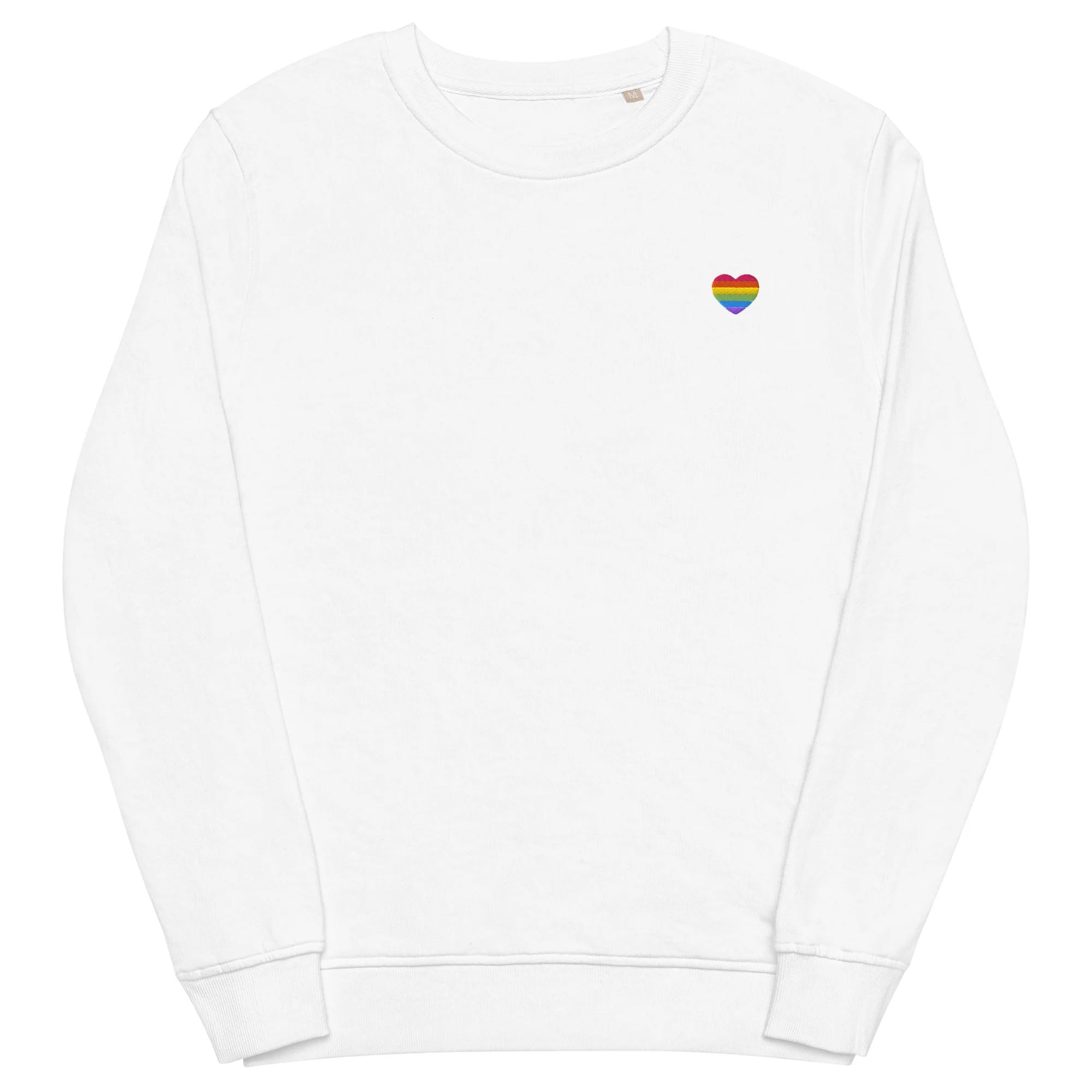 Rainbow Heart Embroidered Organic Sweatshirt - Image 19
