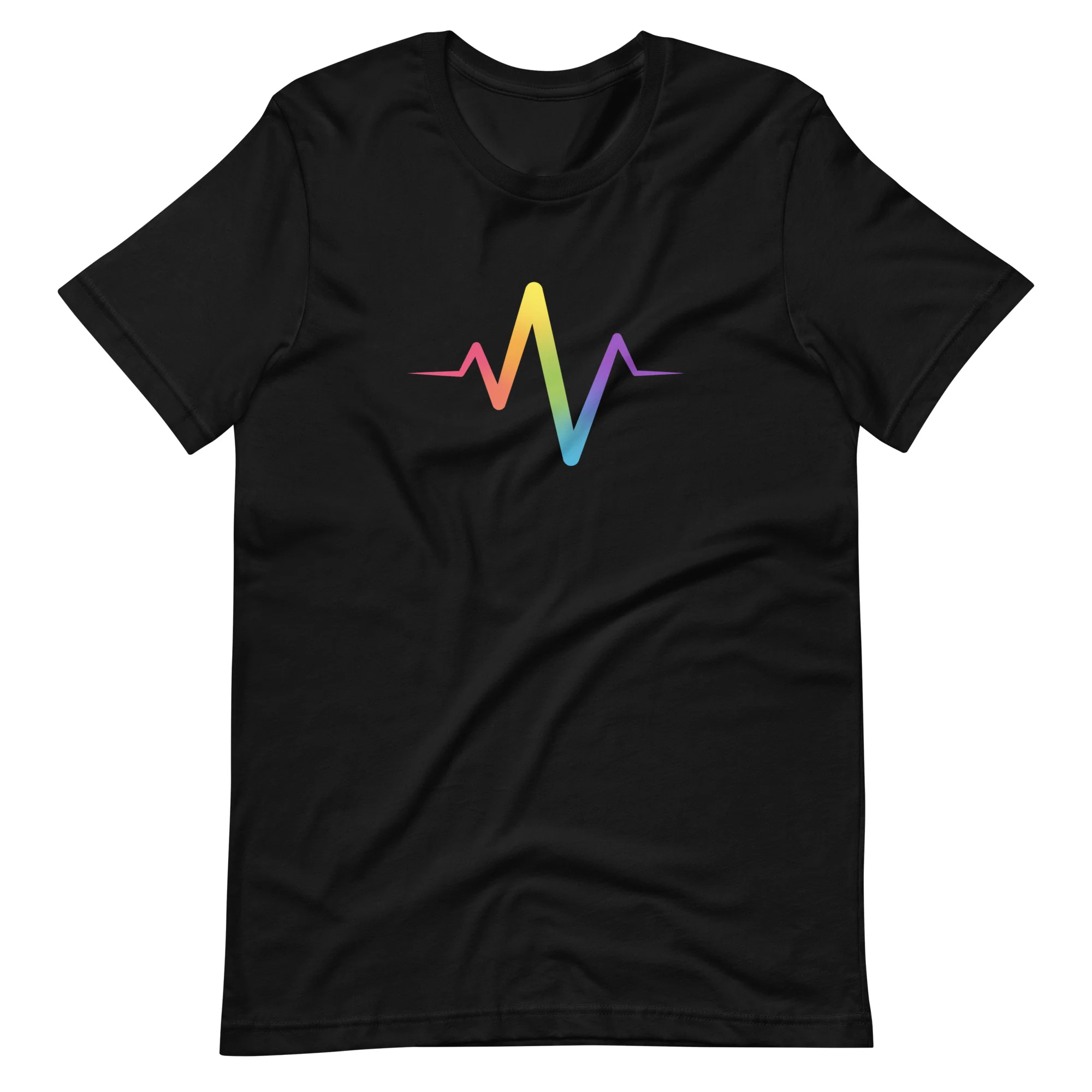 Rainbow Pride Heartbeat T-Shirt - Image 6