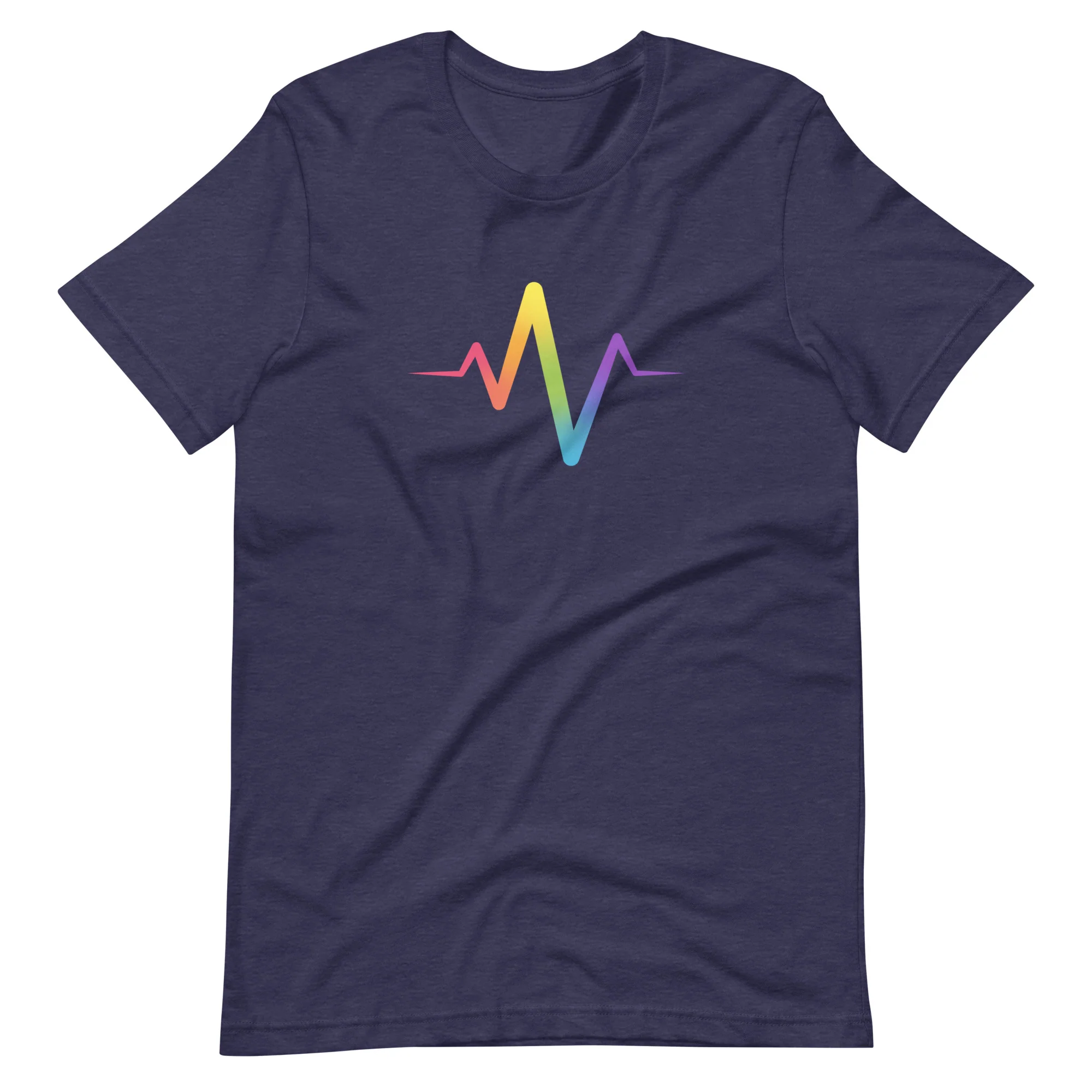 Rainbow Pride Heartbeat T-Shirt - Image 7