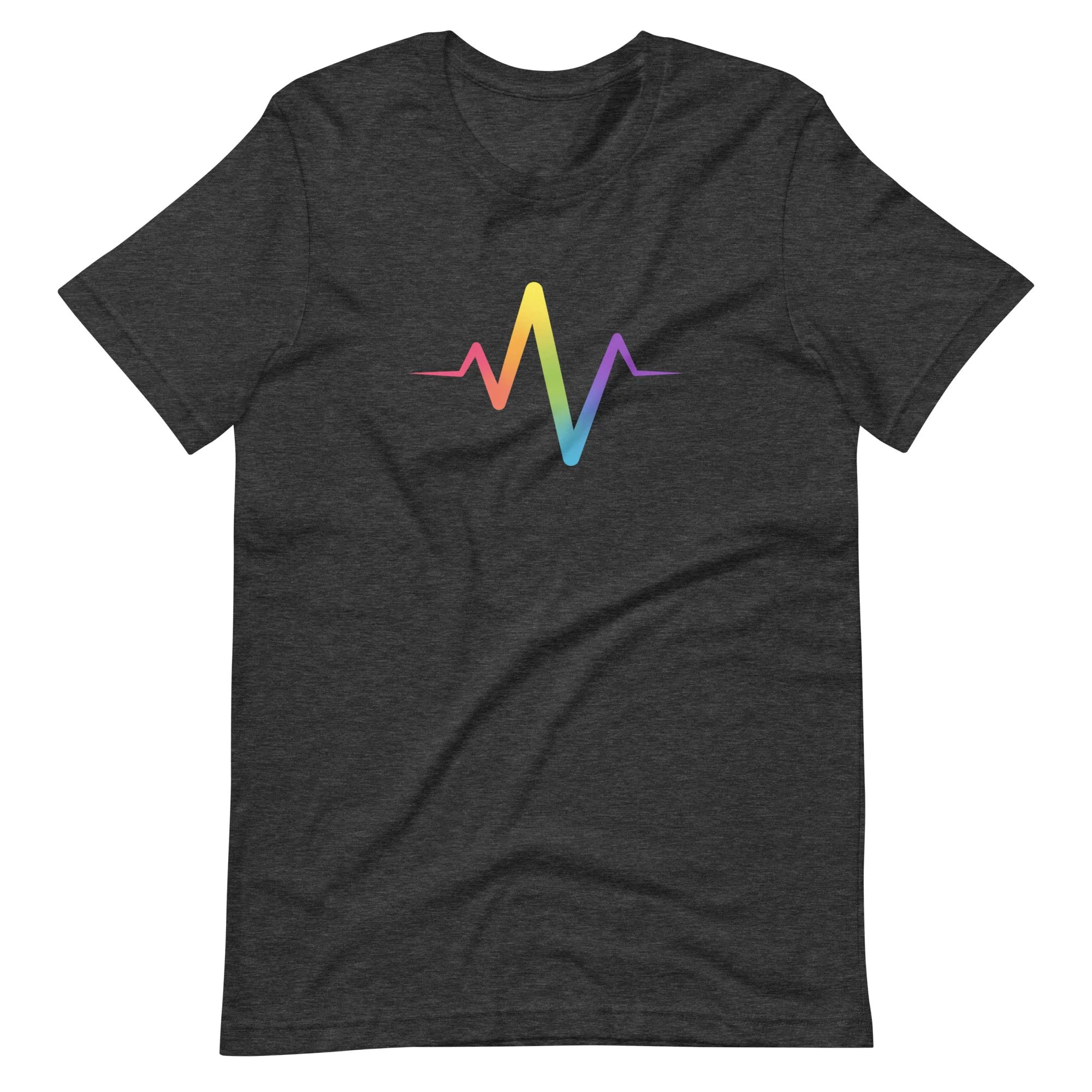 Rainbow Pride Heartbeat T-Shirt - Image 8