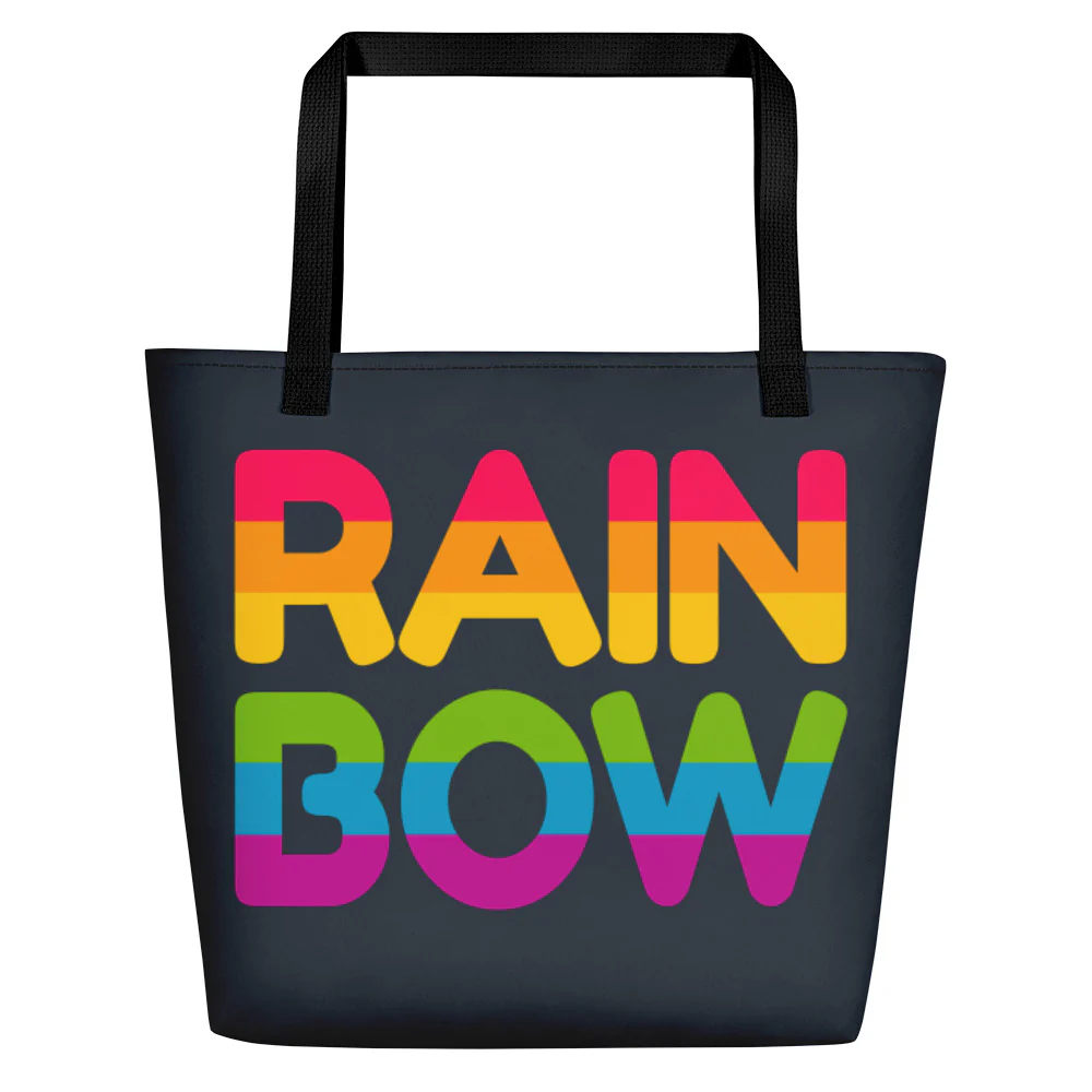 RainBow Large Tote/Beach Bag