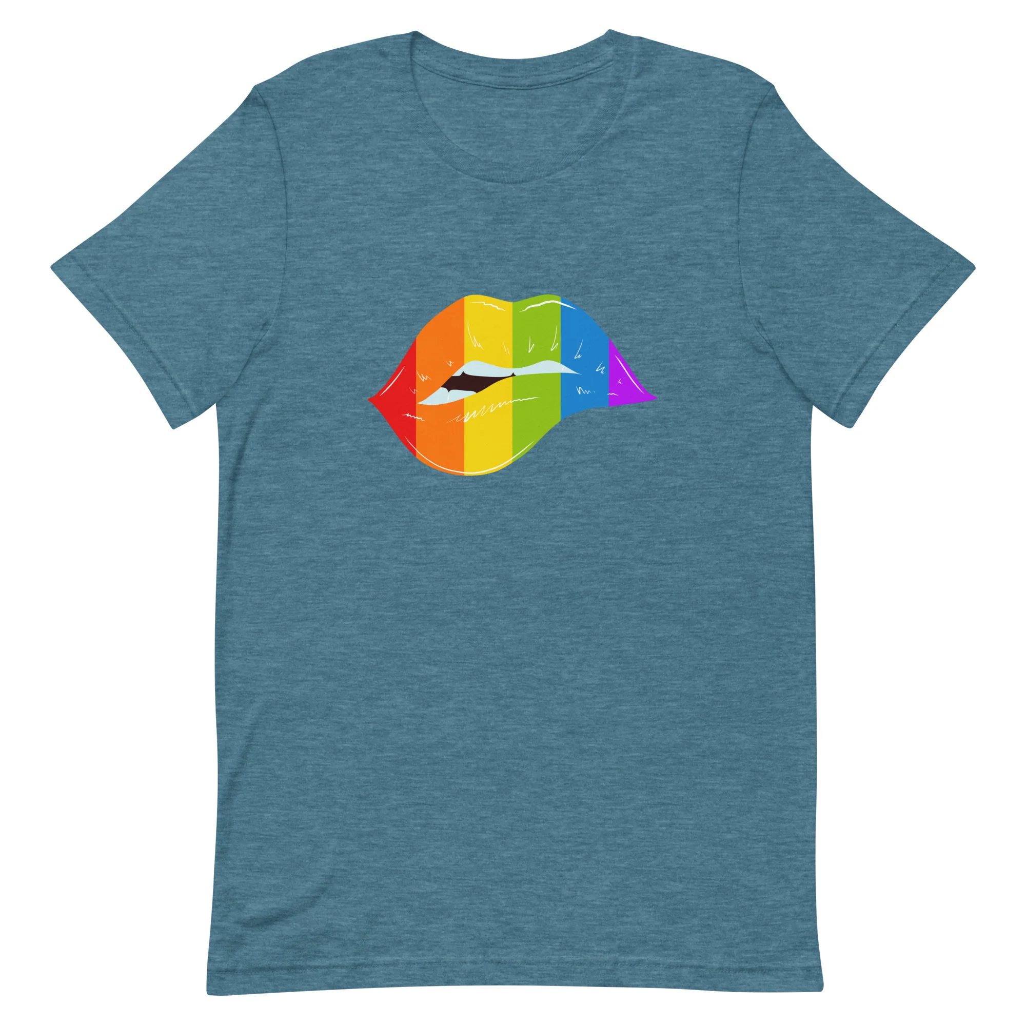 Rainbow Lips Unisex T-Shirt - Image 10