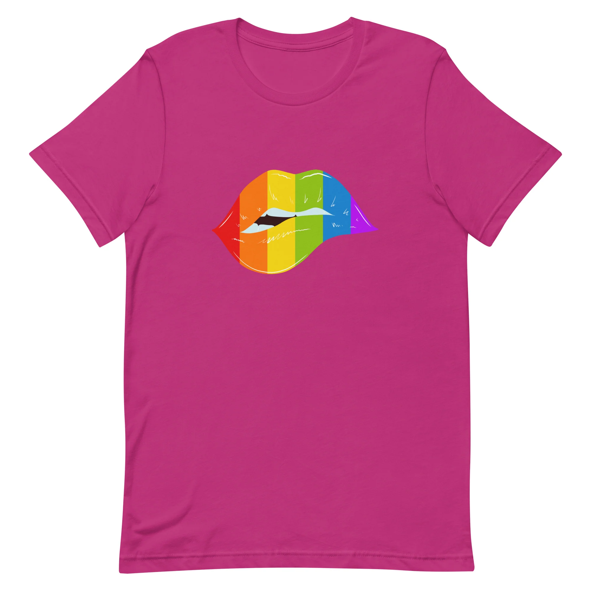 Rainbow Lips Unisex T-Shirt - Image 9