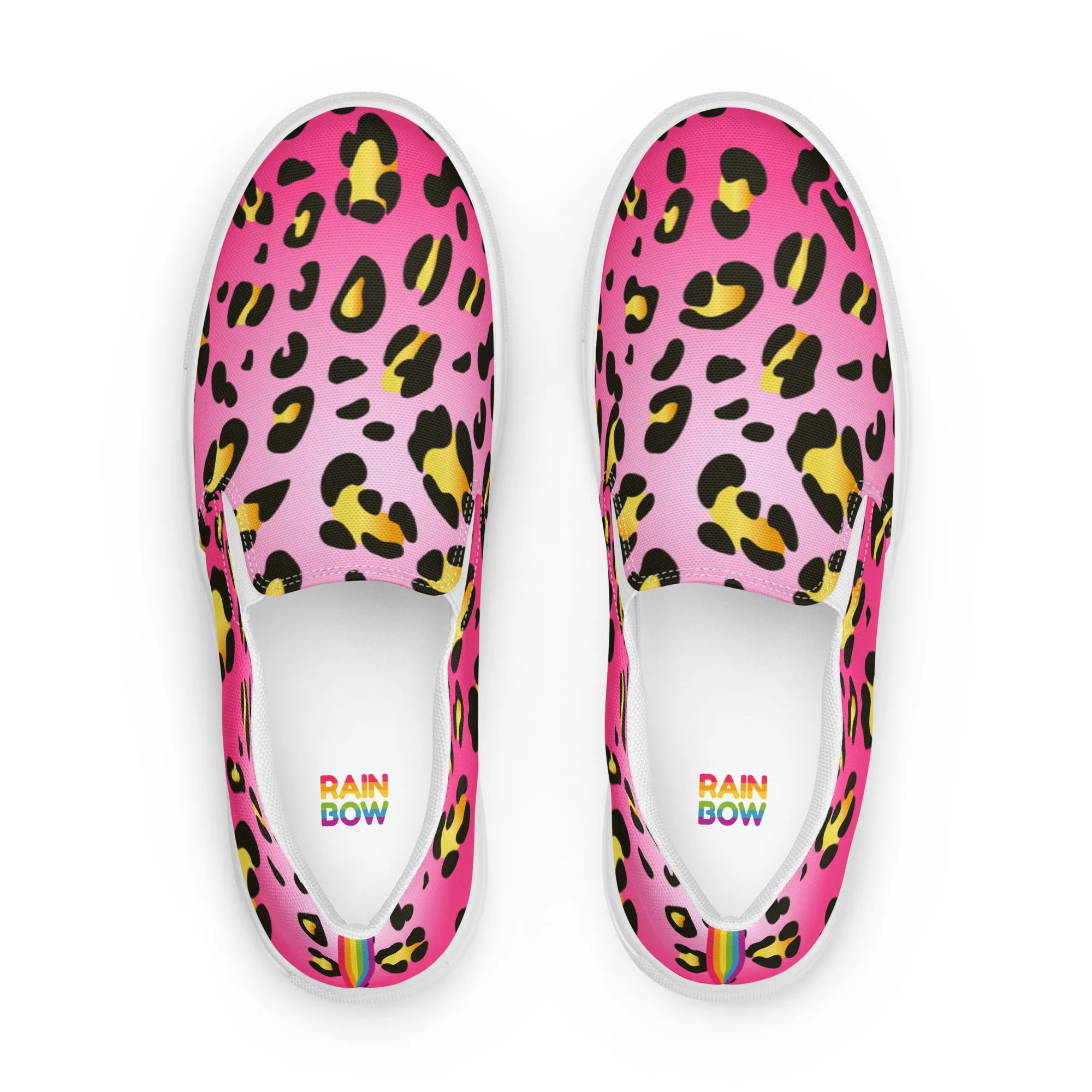 Rainbow Pink Leopard Slip-on Shoes (female sizes) - Image 8