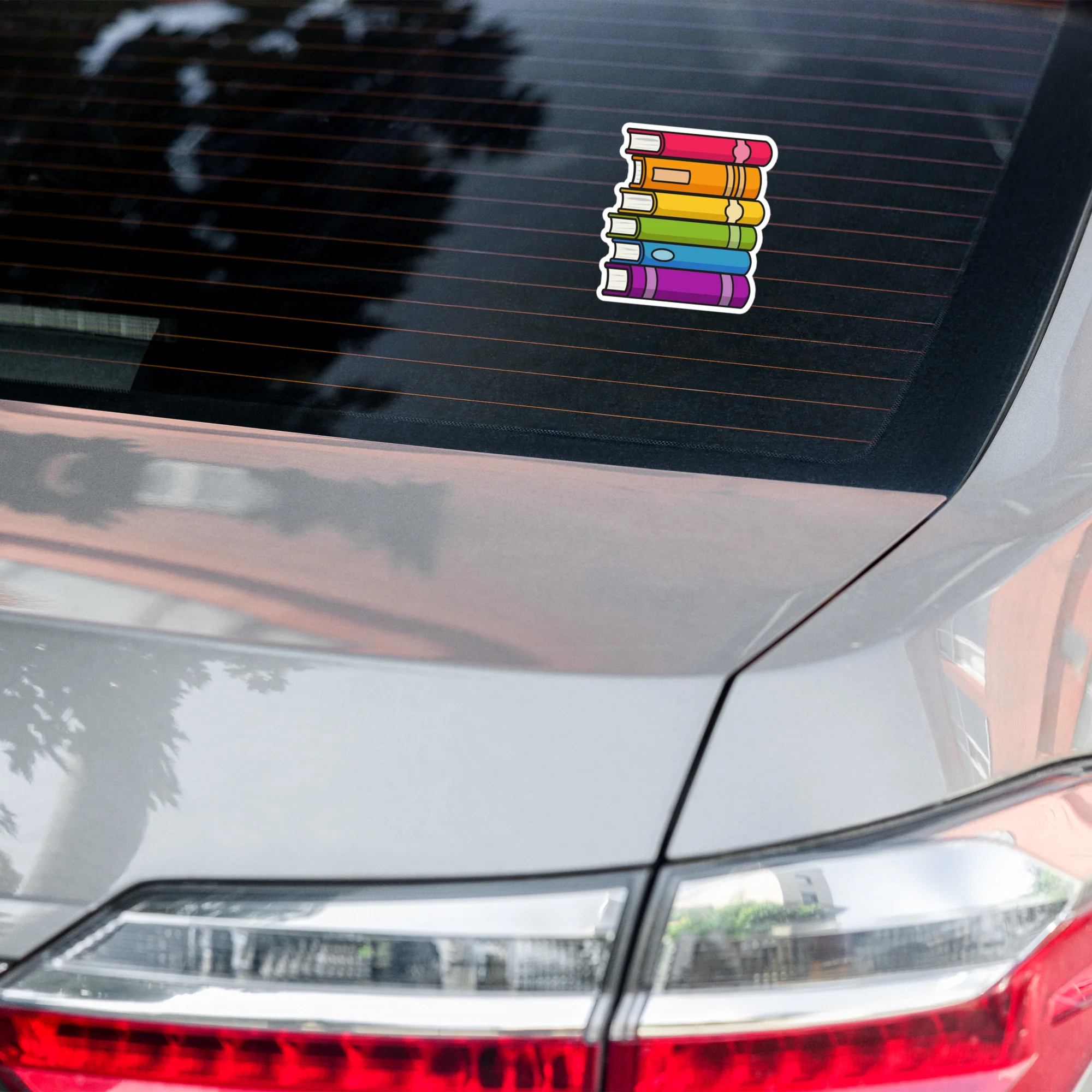 Rainbow Pride Flag Book Stack Sticker - Image 7