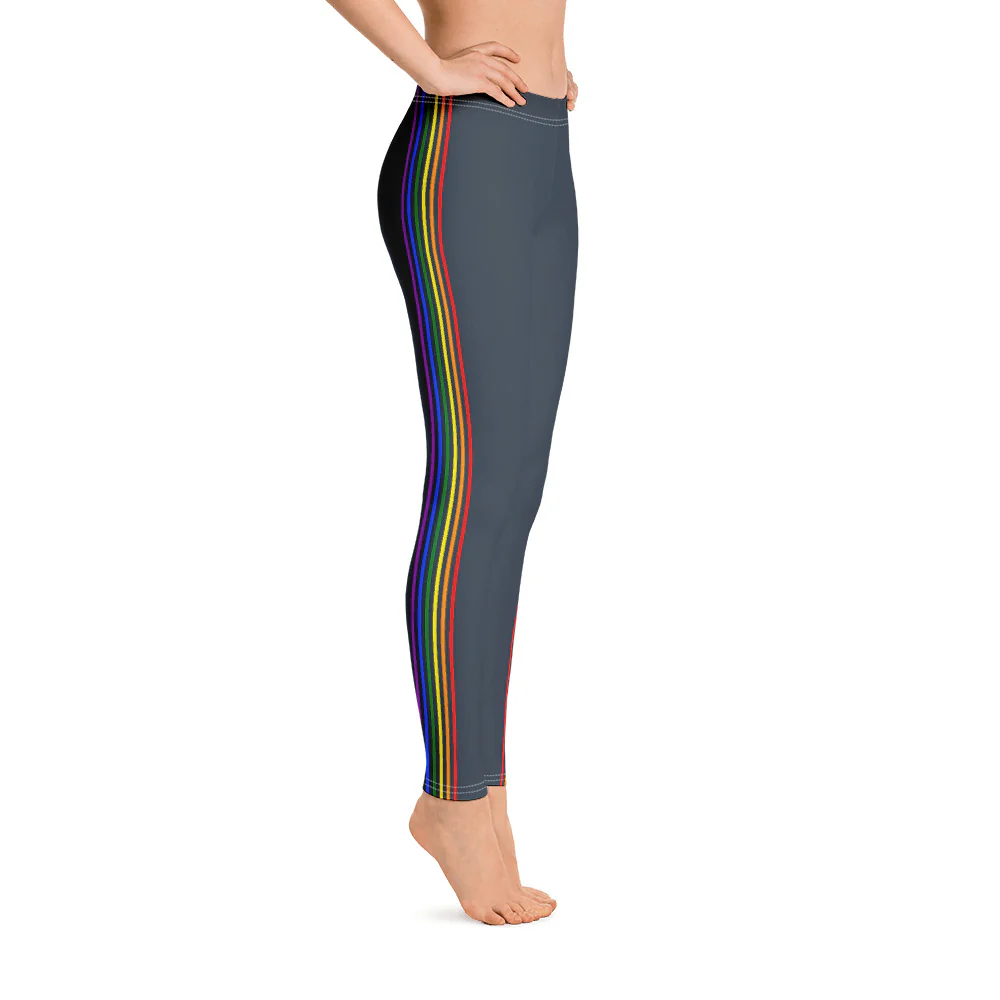Rainbow Pride Flag Separated Stripe Leggings - Image 6
