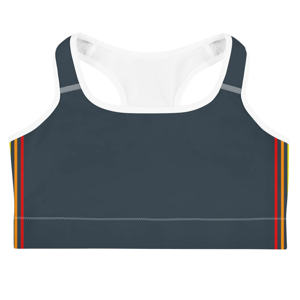 Rainbow Pride Flag Separated Stripes Sports Bra