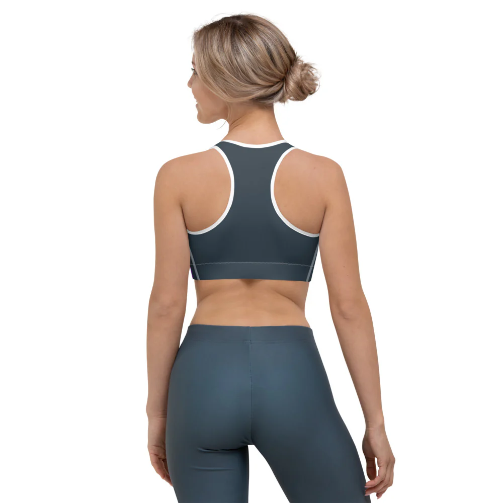 Rainbow Pride Flag Separated Stripes Sports Bra - Image 3