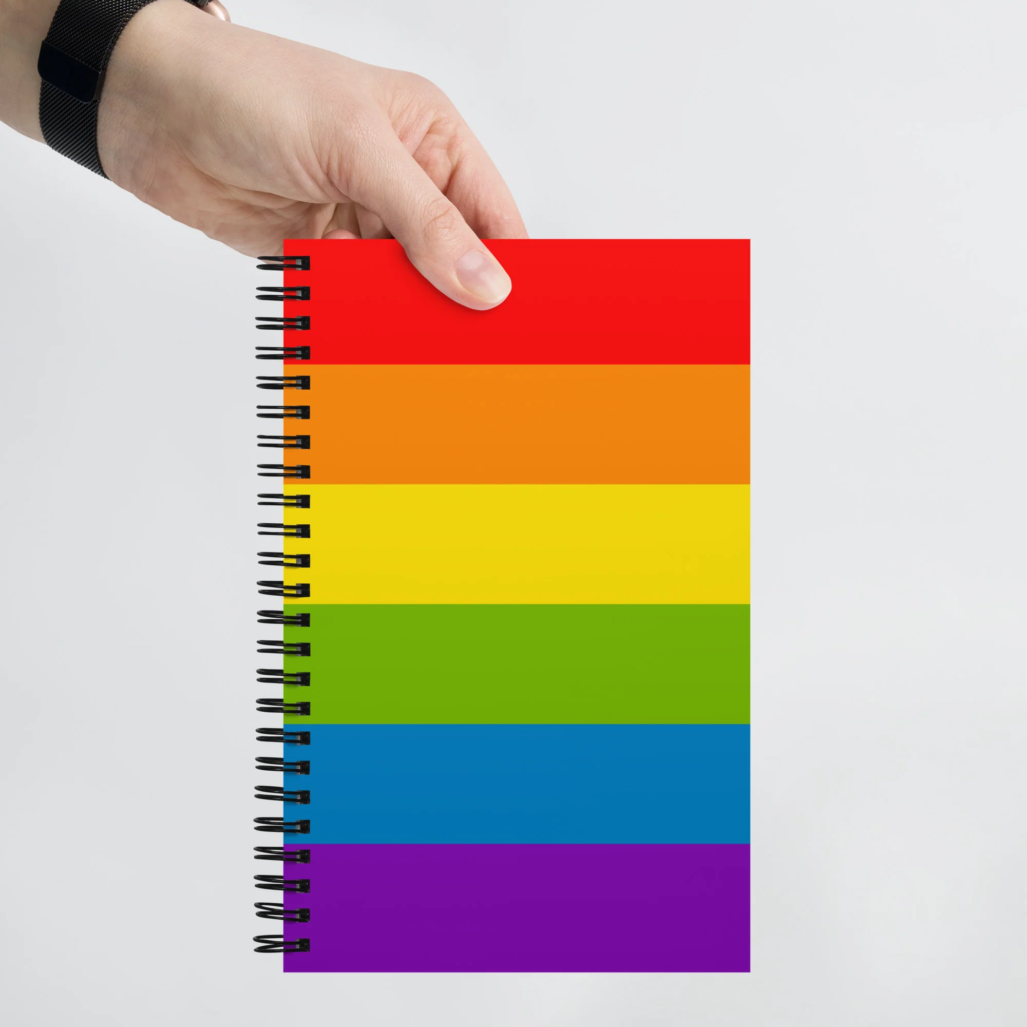 Rainbow Pride Flag Spiral Notebook - Image 4