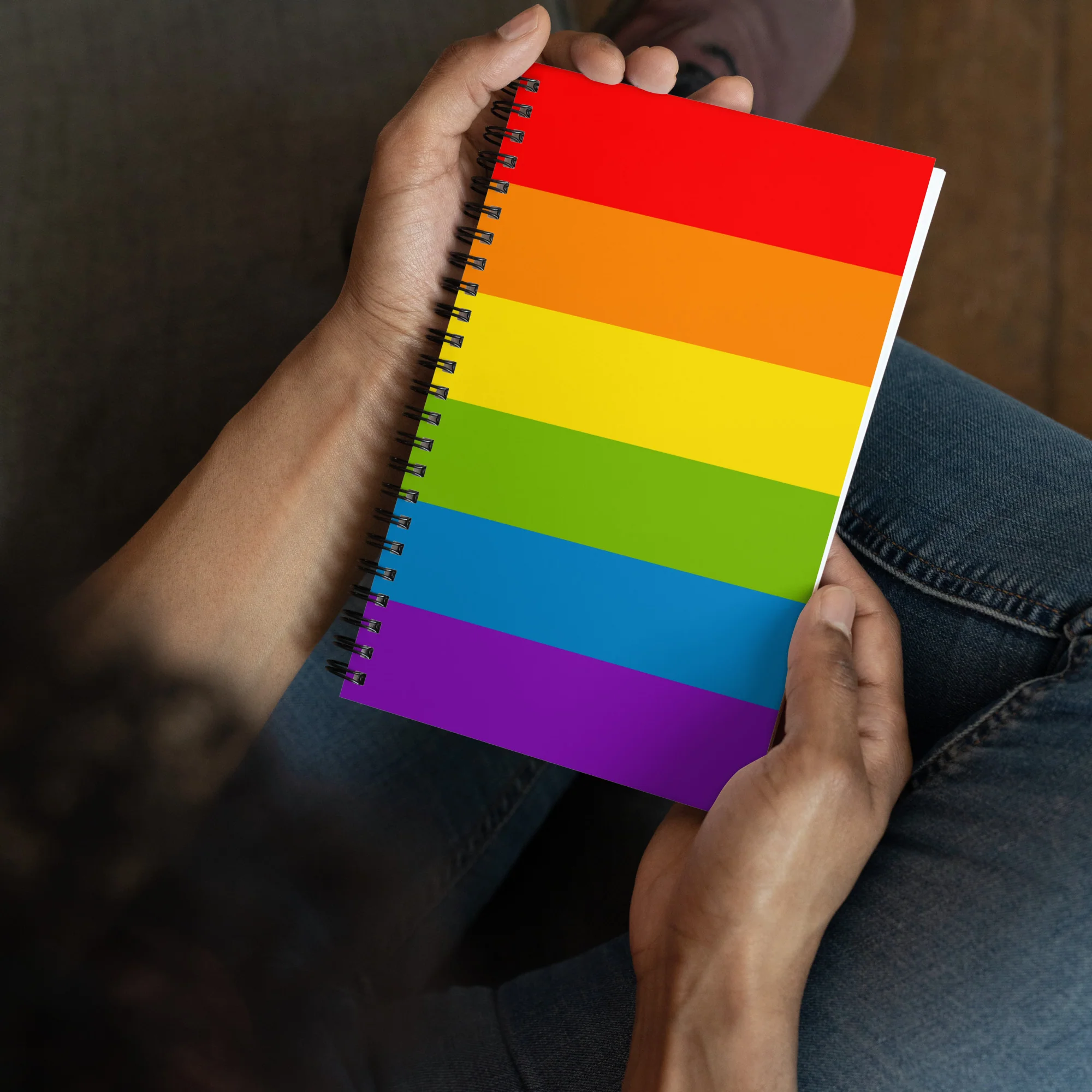 Rainbow Pride Flag Spiral Notebook - Image 5