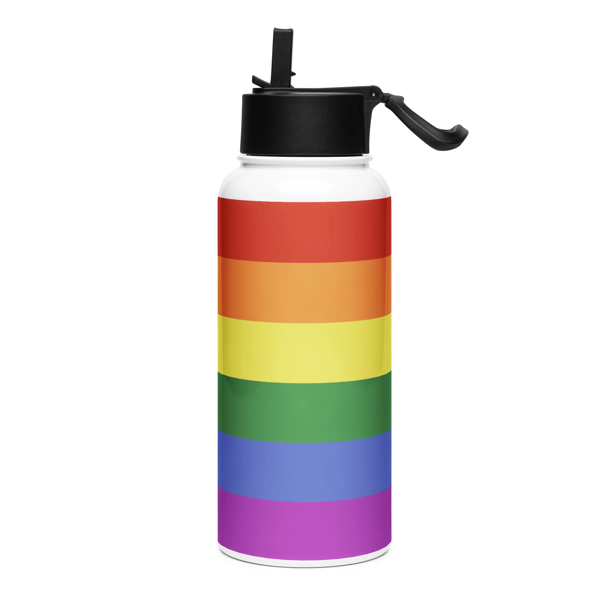 Rainbow Pride Flag Stainless Steel Water Bottle - Image 5