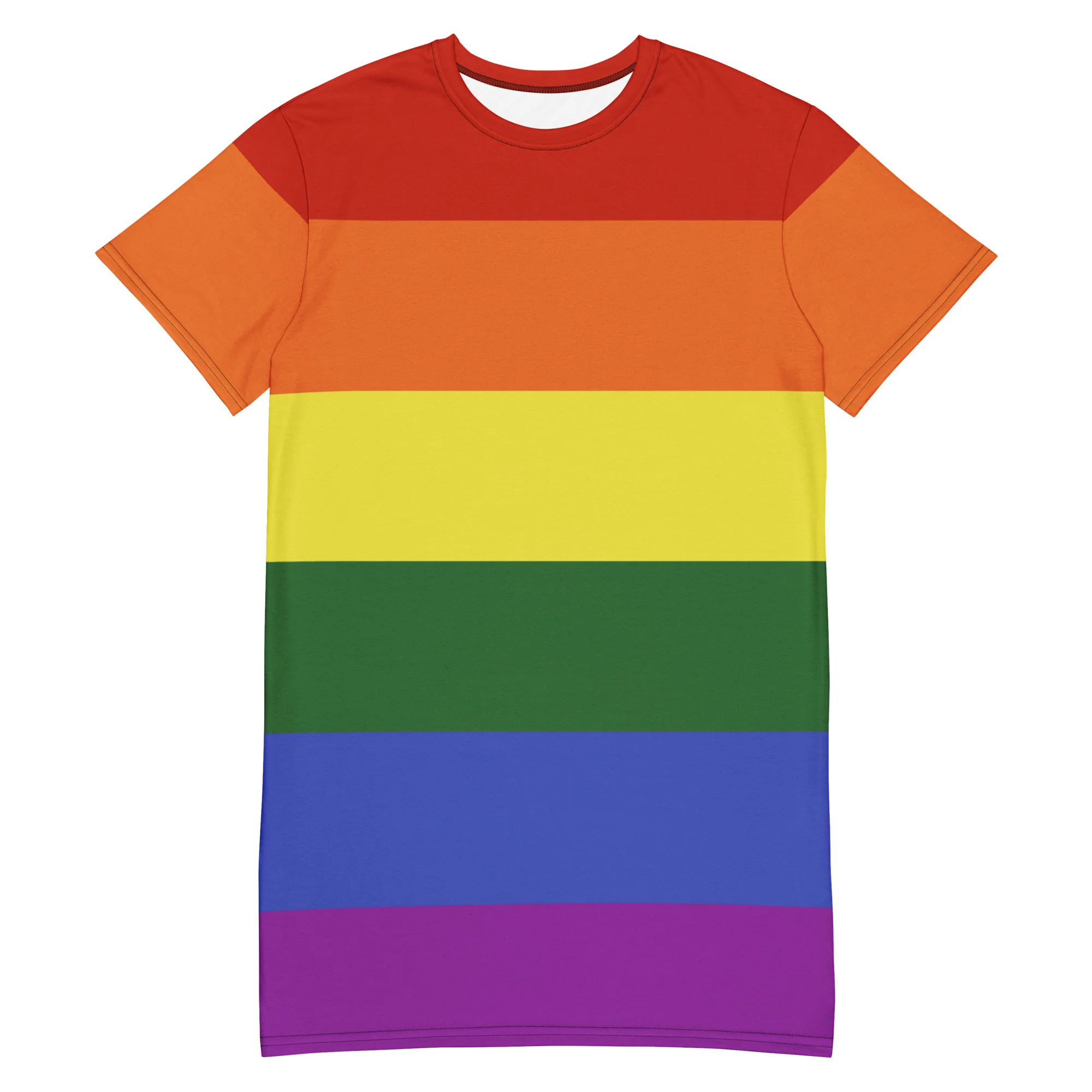 Rainbow Pride Flag T-shirt Dress