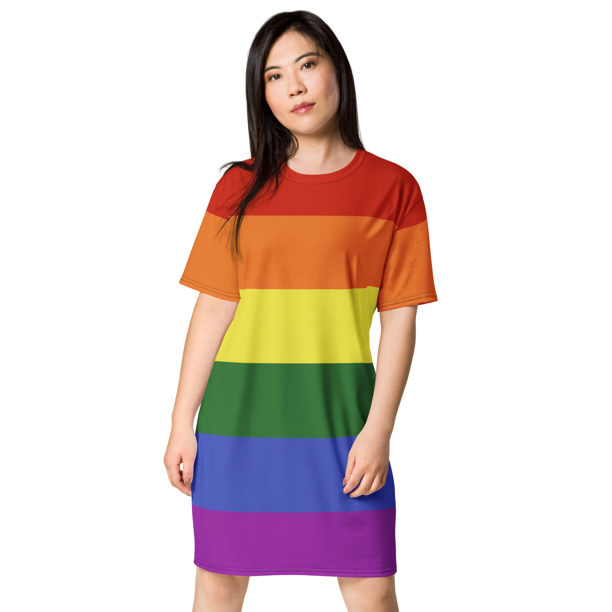 Rainbow Pride Flag T-shirt Dress - Image 2