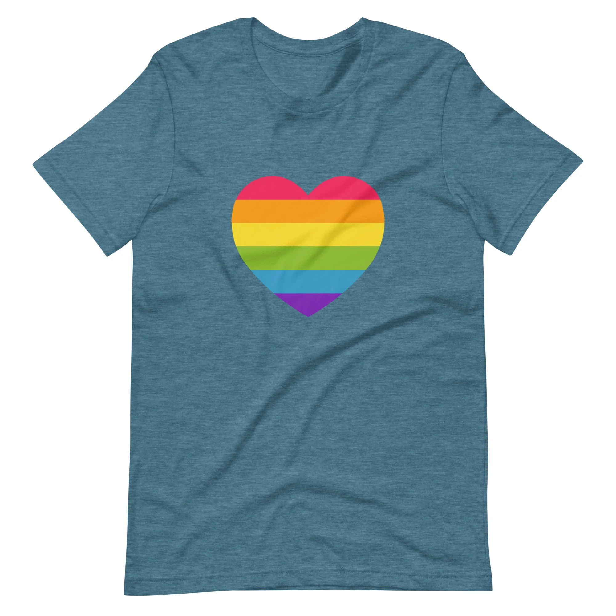 Rainbow Pride Heart T-Shirt - Image 9