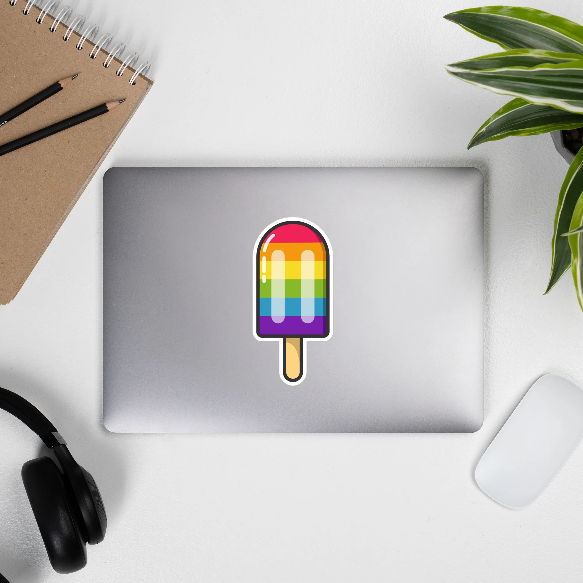 Rainbow Pride Ice Lolly Sticker - Image 4