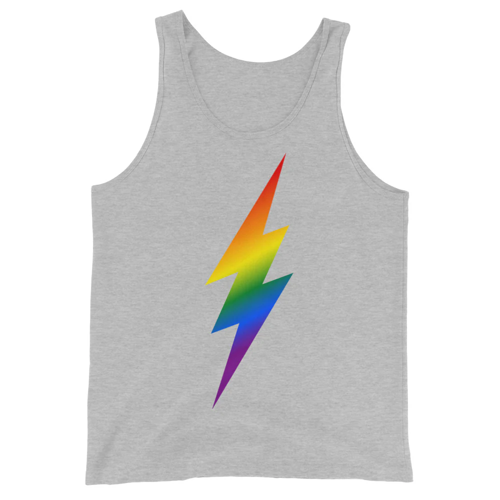 Rainbow Pride Lightning Tank Top - Image 5